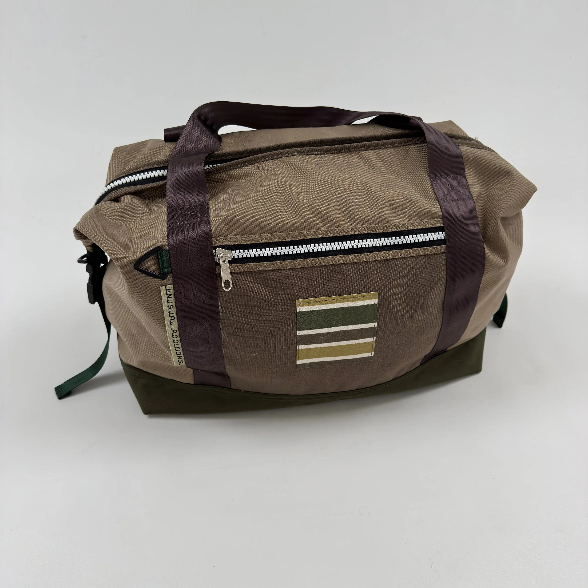 TBM00518 Travel bag medium/Carry On    Sand/Brown/Green/Lining Green
