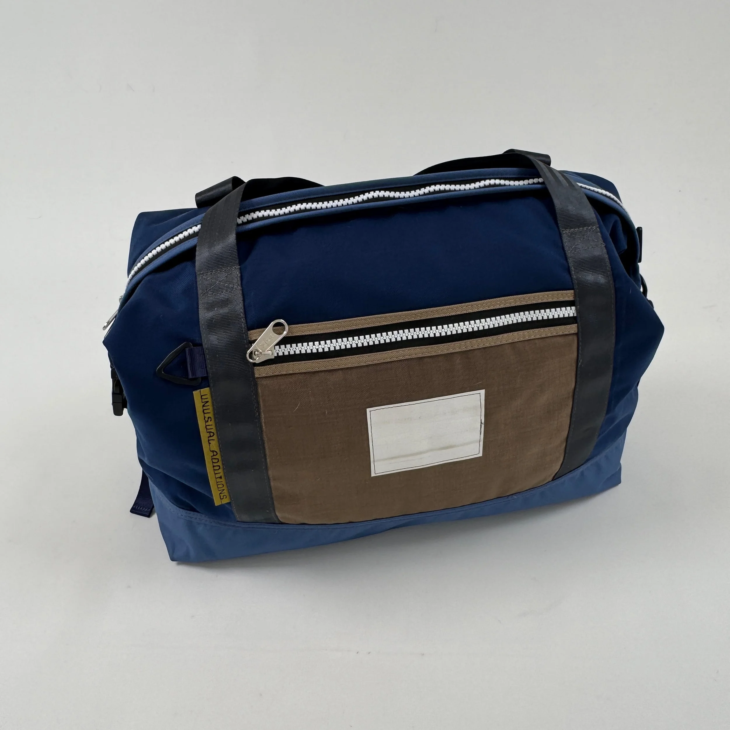 TBM00530 Travel bag medium/Carry On     Blue/Brown/Grey/Lining Brown