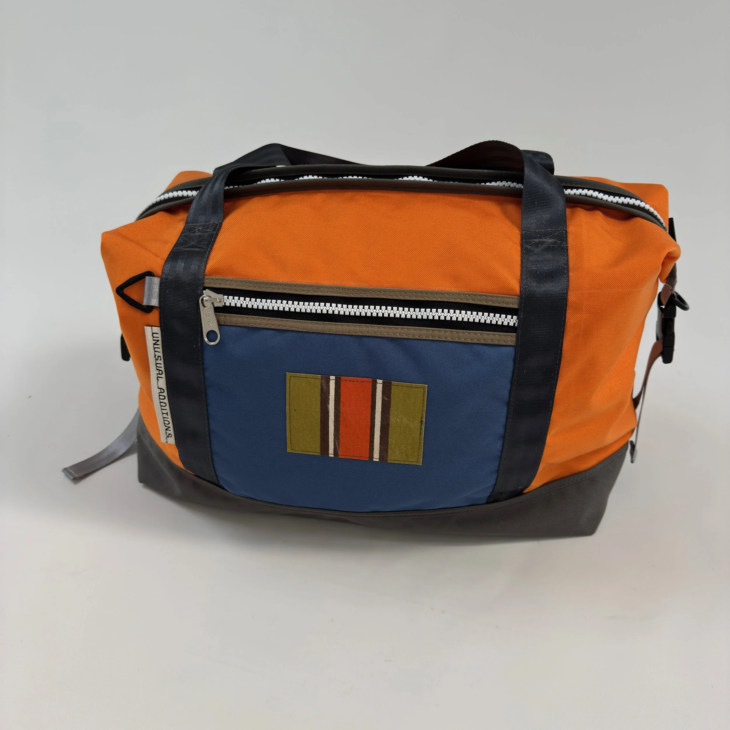TBM0053 Travel bag medium/Carry On        Orange/Grey/Blue/Lining Orange