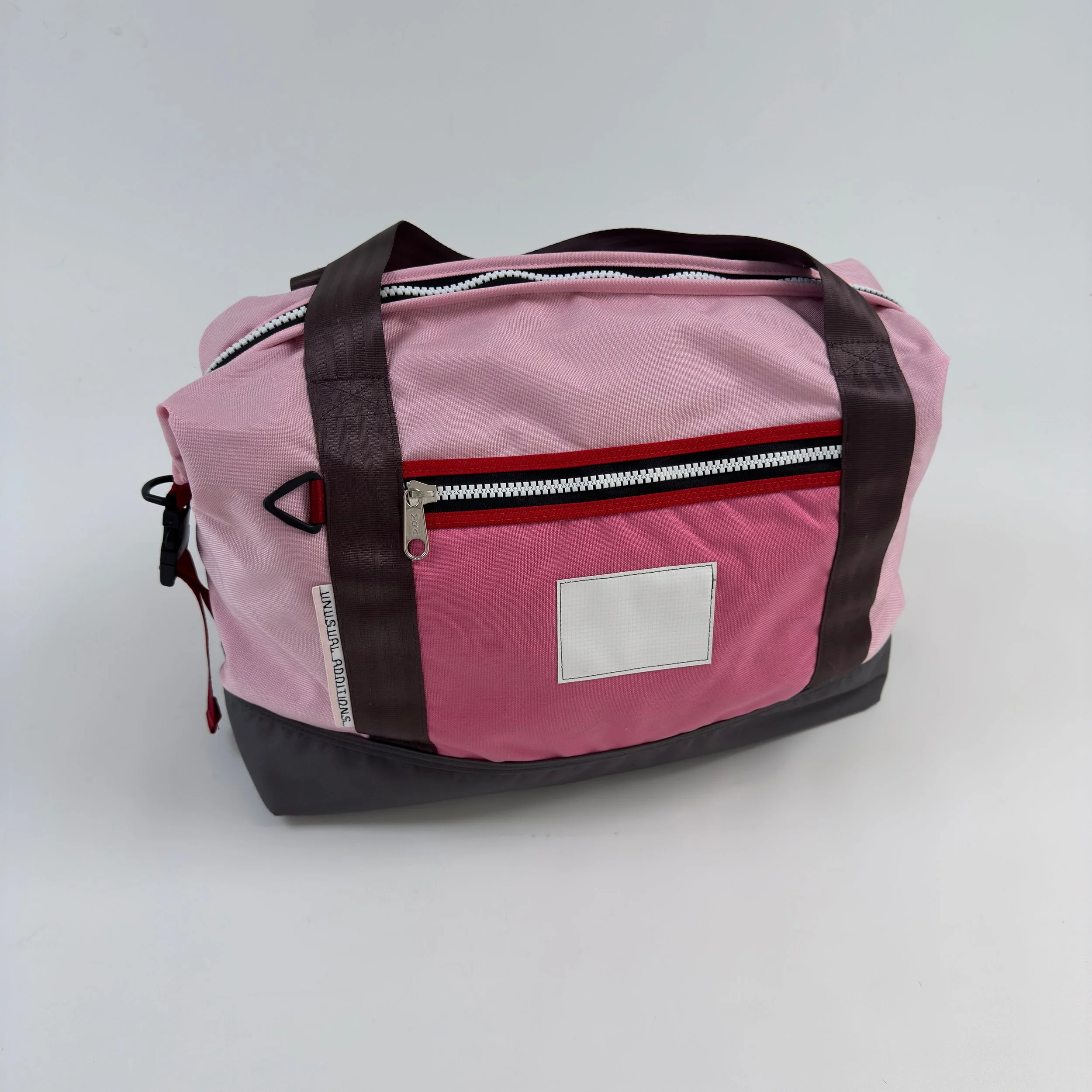 TBM00526 Travel bag medium/Carry On     Pink/Grey/Red/Cafe Noir/Lining Red