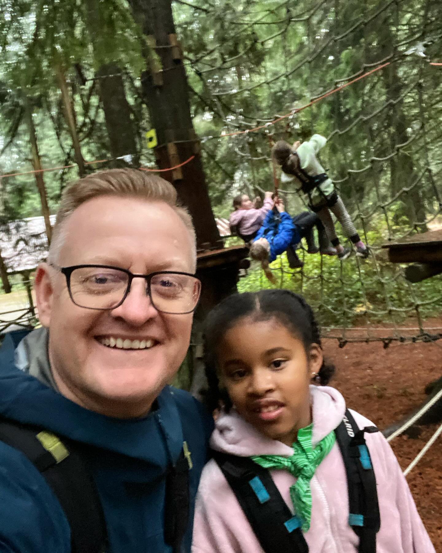 Ropes course shenanigans for this one&rsquo;s 9th birthday. Couldn&rsquo;t be prouder of you, girl. ❤️
