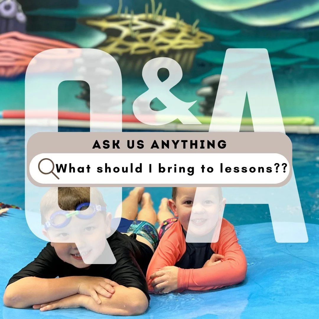 ❓ Q: What should I bring to swimming lessons?

💬 A: Great question! Here's what you'll need:
✔️ Swimwear &ndash; snug-fitting and suitable for active movement
 ✔️ Towel &ndash; to dry off after your lesson
 ✔️ Swim cap &ndash; encouraged for all swi