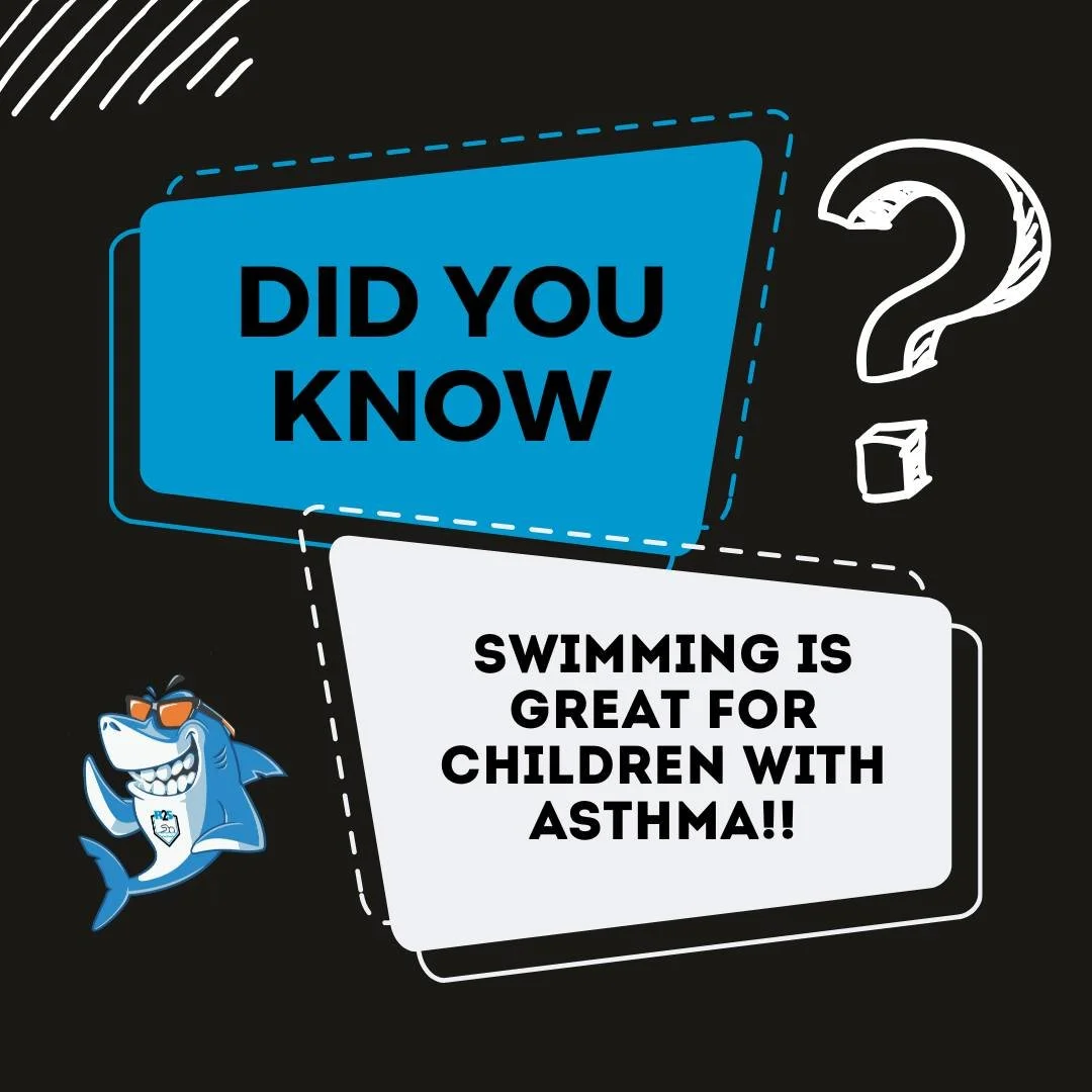 💦 Did You Know? 💦

Swimming lessons aren&rsquo;t just fun&mdash;they&rsquo;re also great for kids with asthma! 🌬️🏊&zwj;♂️

The warm, humid air around the pool can make it easier to breathe, while the gentle, controlled breathing techniques learne