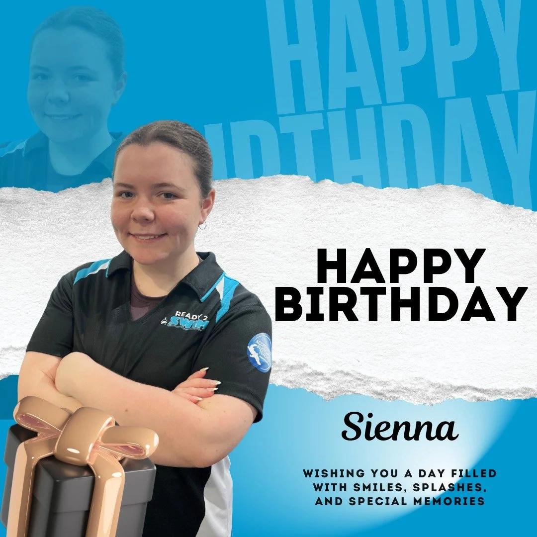 🎉💙 Happy Birthday, Miss Sienna! 💙🎉

Wishing the happiest of birthdays to our wonderful instructor, Miss Sienna! 🏊&zwj;♀️✨
Your bright energy, patience, and encouragement help our swimmers grow in confidence with every splash. We&rsquo;re so luck