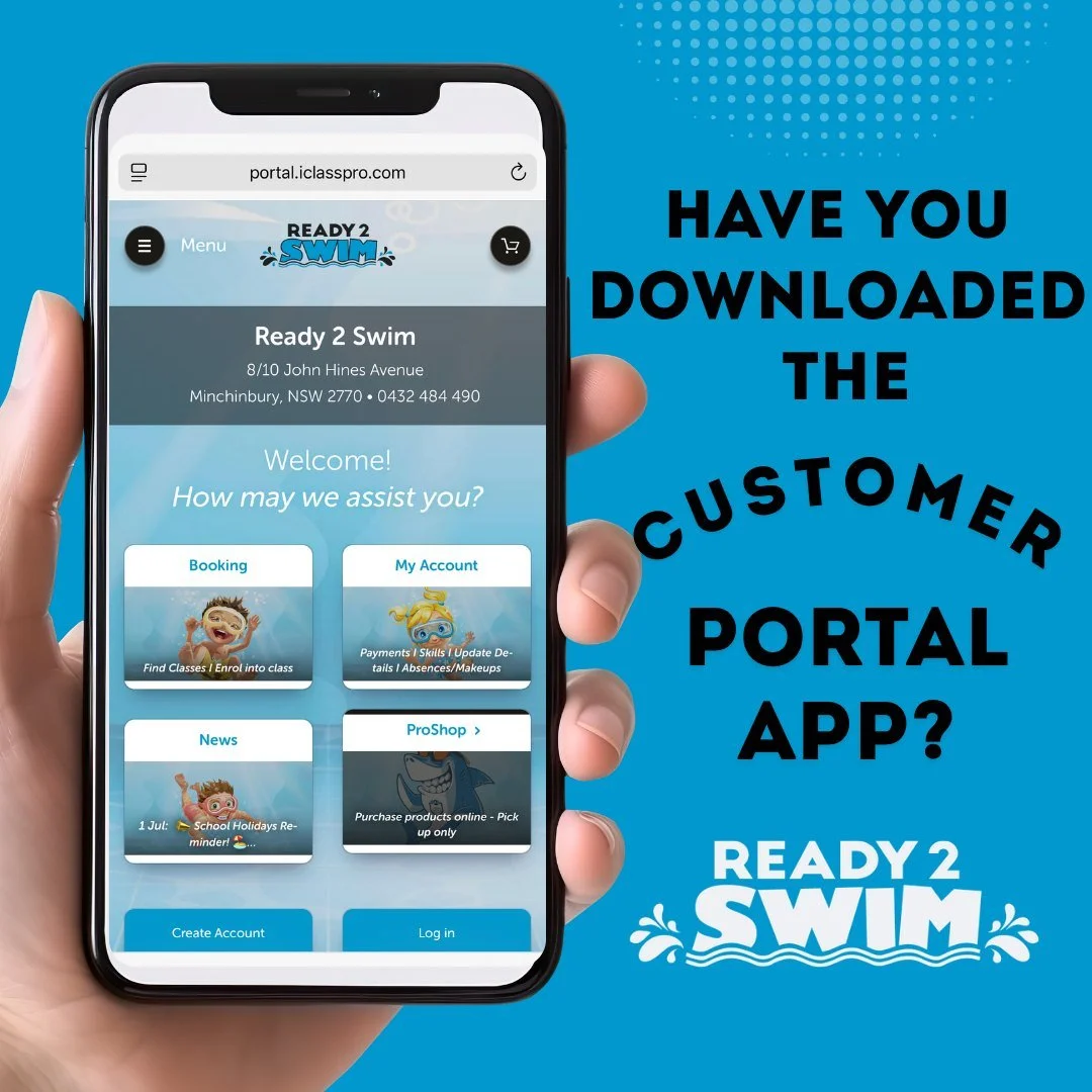 Have you downloaded our Customer Portal yet? 📲
Managing your child&rsquo;s swimming lessons has never been easier!
With our portal you can:
 💧 View your timetable
 💧 Manage bookings
 💧 Track progress
 💧 Stay up to date with important updates
Con