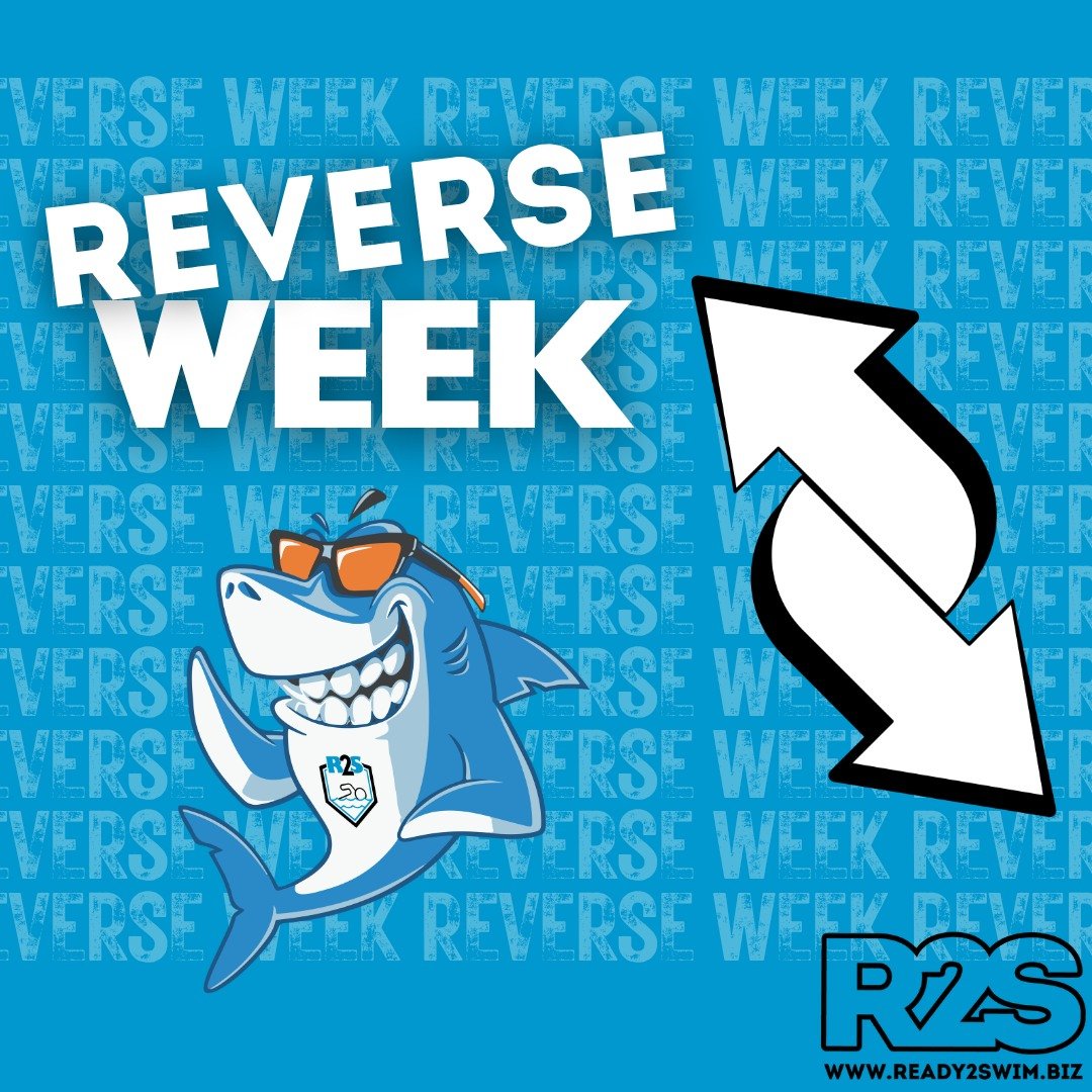 🌊✨ It&rsquo;s Reverse Week at Ready 2 Swim! ✨🌊
This week, we&rsquo;re turning our lessons upside down 🙃
Our swimmers will be starting their lessons with skills that are normally at the end of a lesson, when they&rsquo;re fresh and full of energy. 