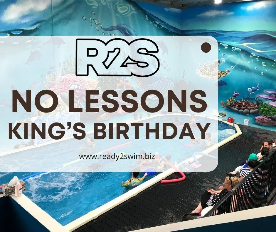👑 KING&rsquo;S BIRTHDAY PUBLIC HOLIDAY 👑

Just a reminder that Ready 2 Swim will be CLOSED on Monday 8th June due to the King&rsquo;s Birthday Public Holiday.

✅ Lessons will run as normal on Saturday 6th June

If you normally have a lesson schedul