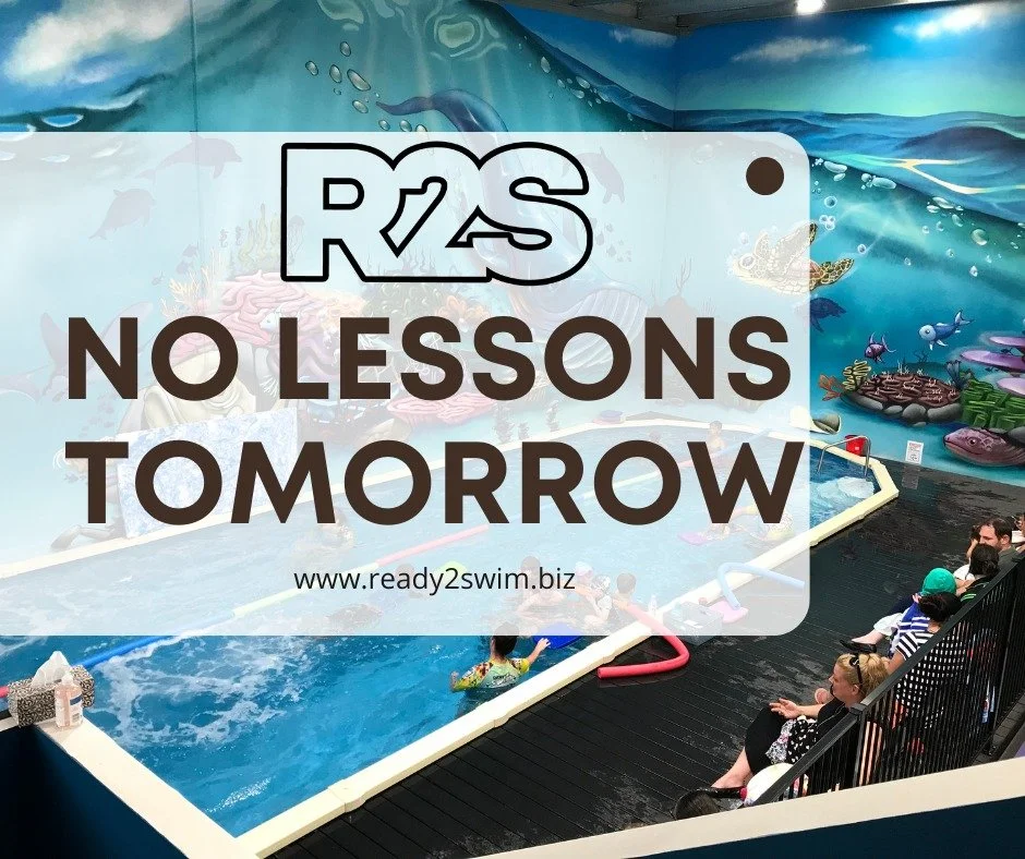 🚨 REMINDER 🚨

Ready 2 Swim will be CLOSED tomorrow, Monday 8th June, for the King&rsquo;s Birthday Public Holiday.

✅ Lessons resume Tuesday 9th June

Families with Monday lessons have not been charged for this class, so there is no need to book a 