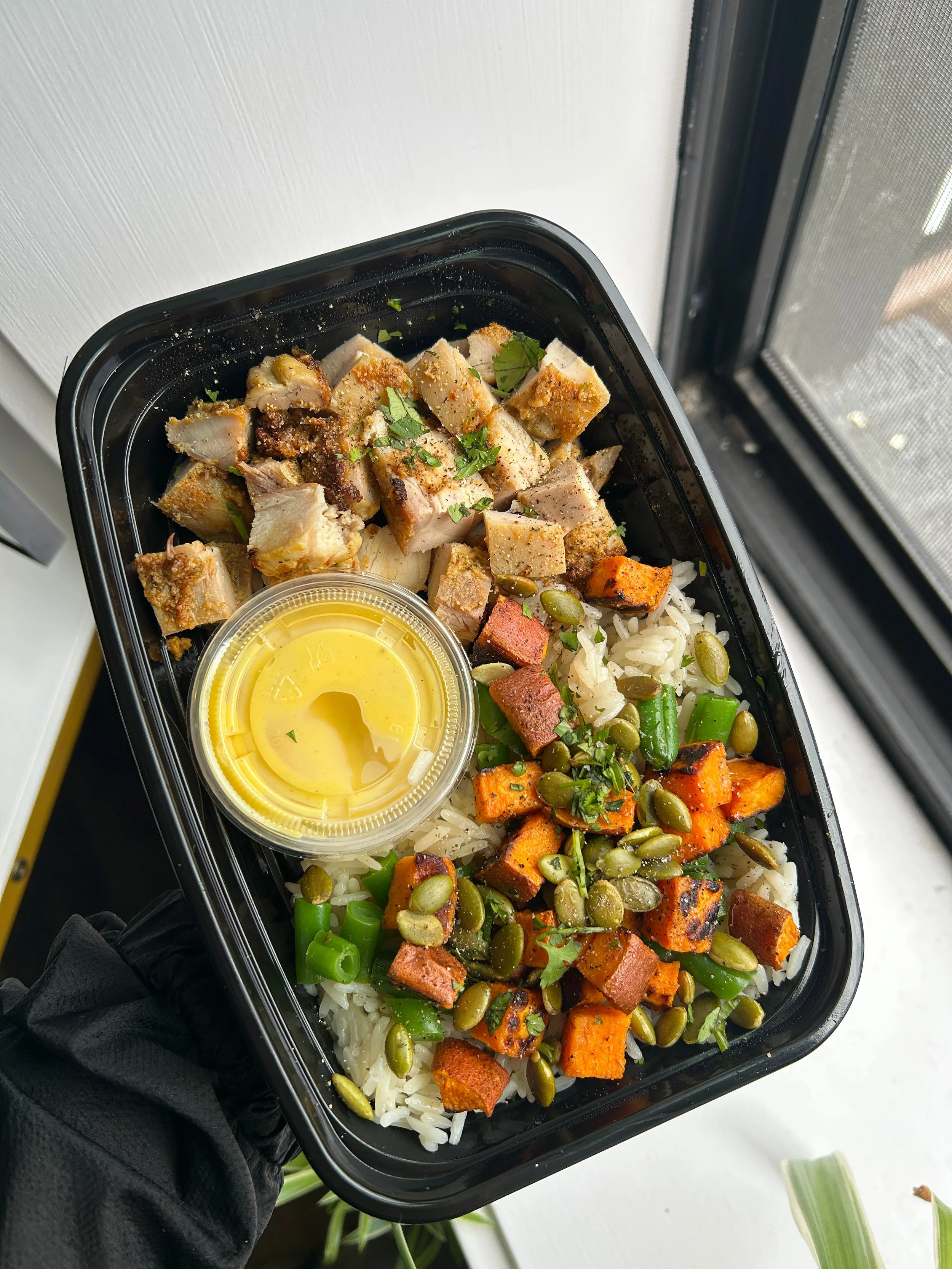 Honey Mustard Herb Chicken Bowl