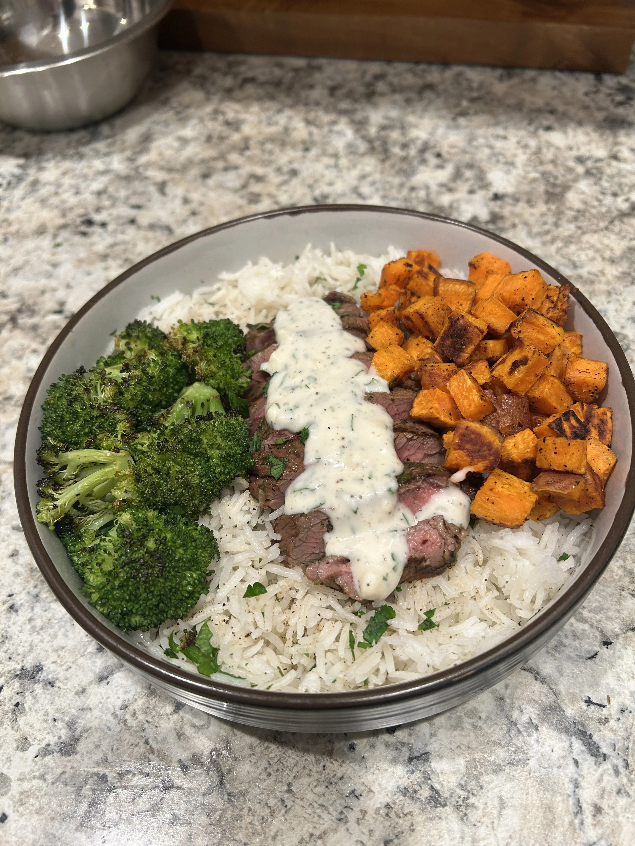 Garlic Herb Steak Bowl