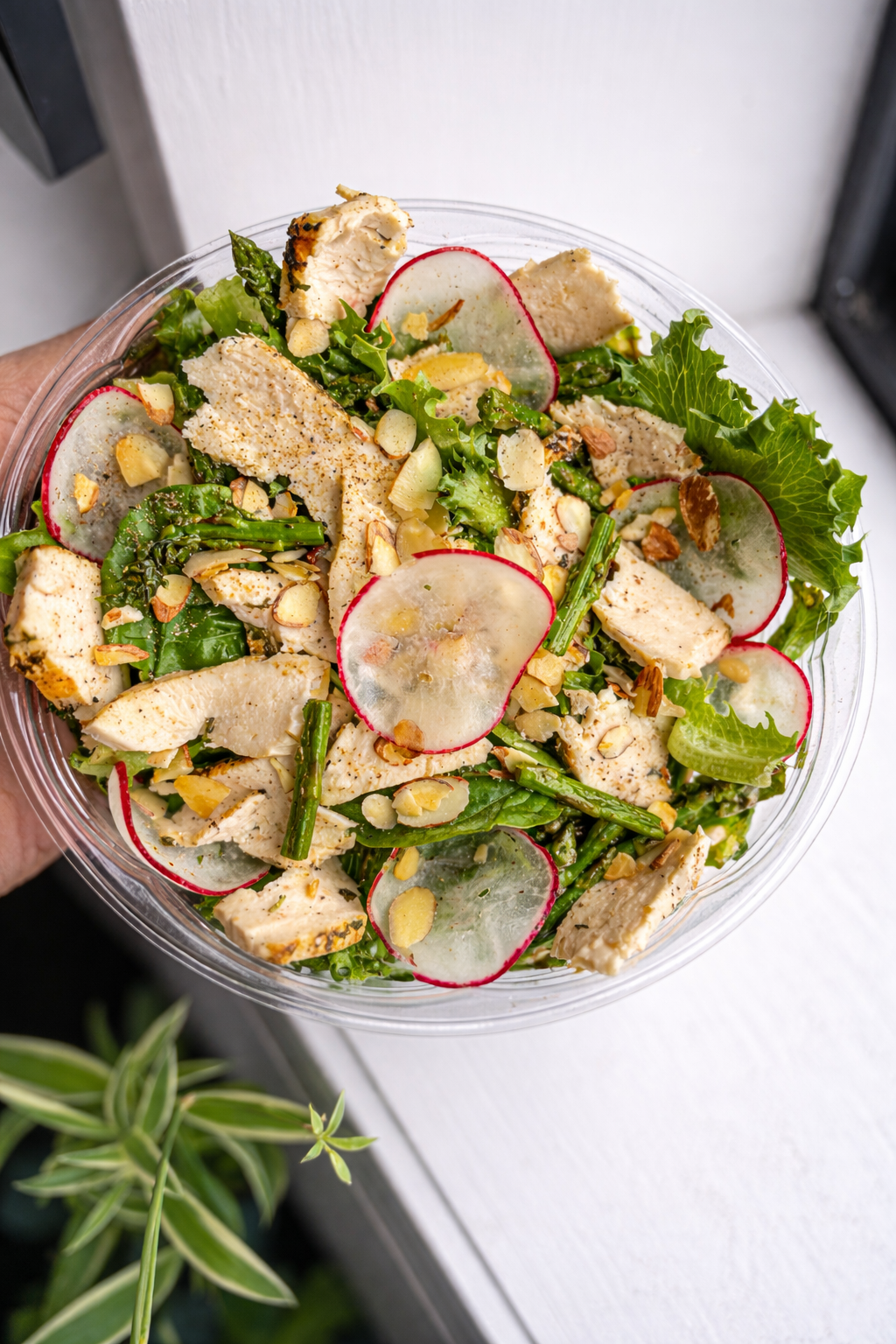 Spring Herb Chicken Greens Salad
