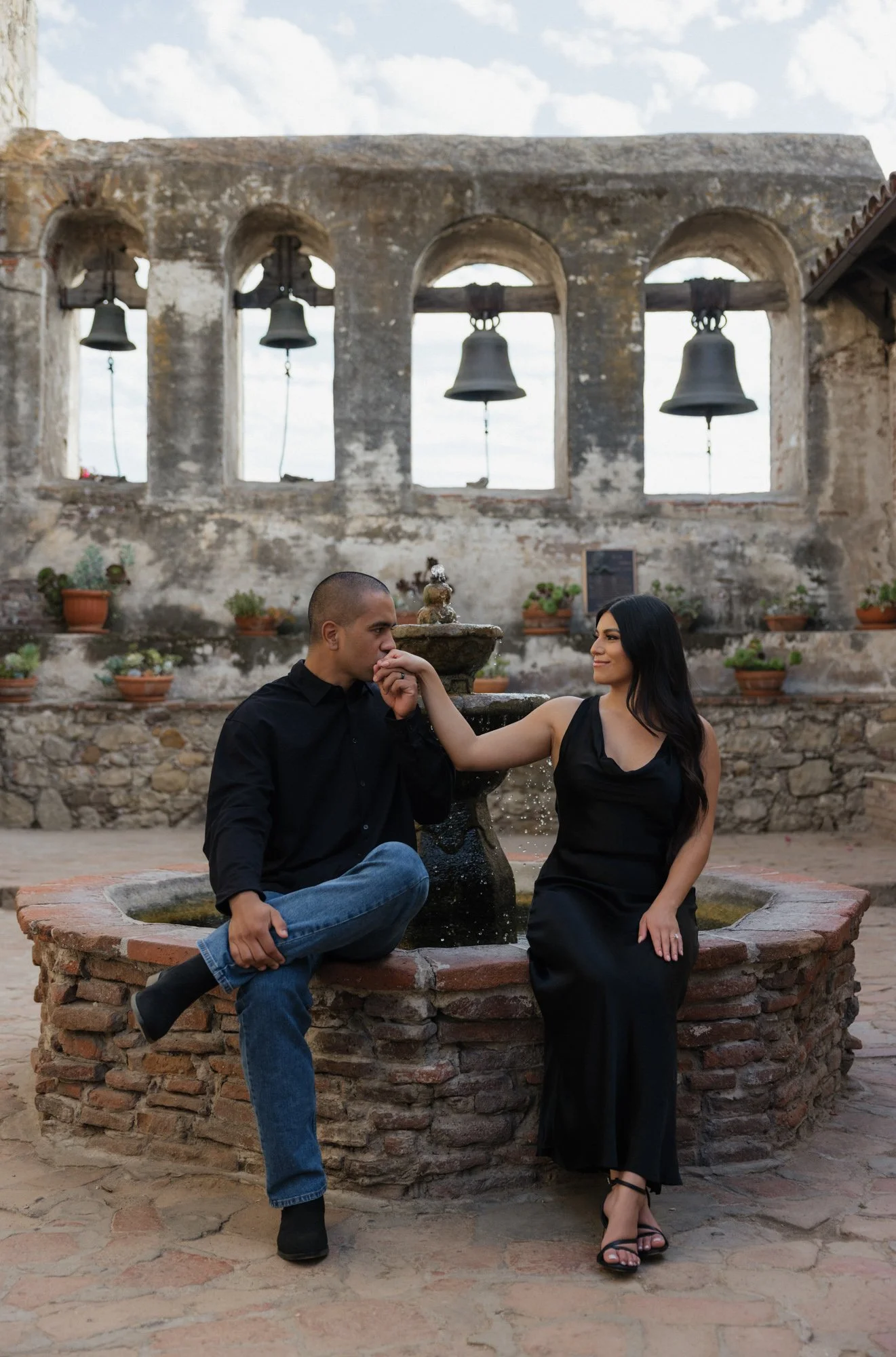 Engagement session at the San Juan Capistrano Mission