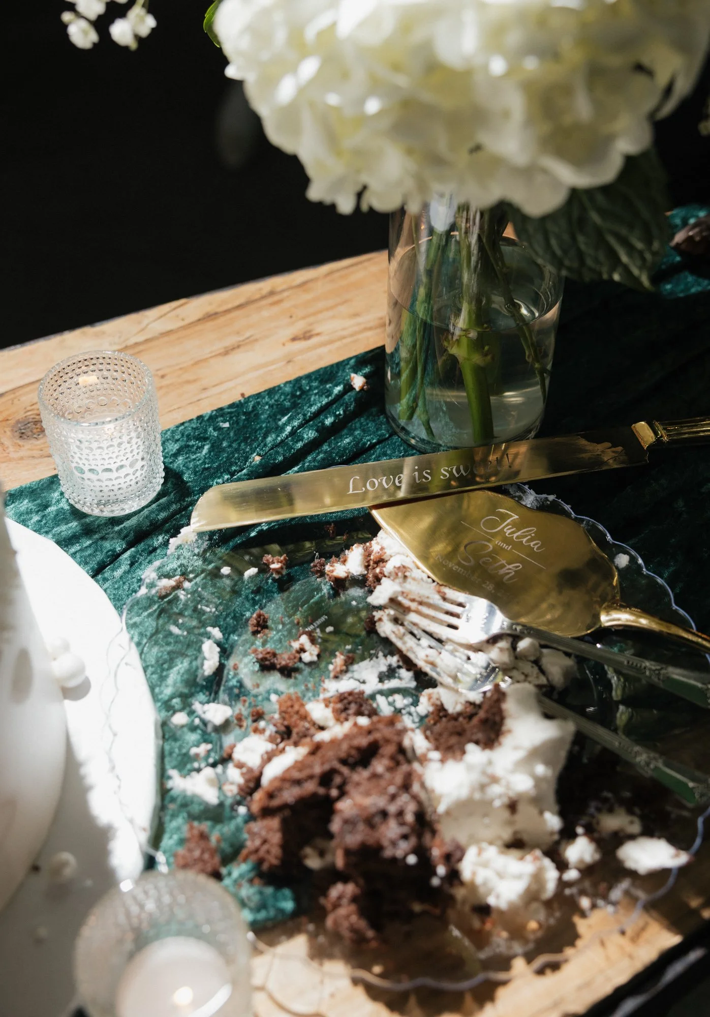 Details on wedding day in Redlands California at The Grove Redlands