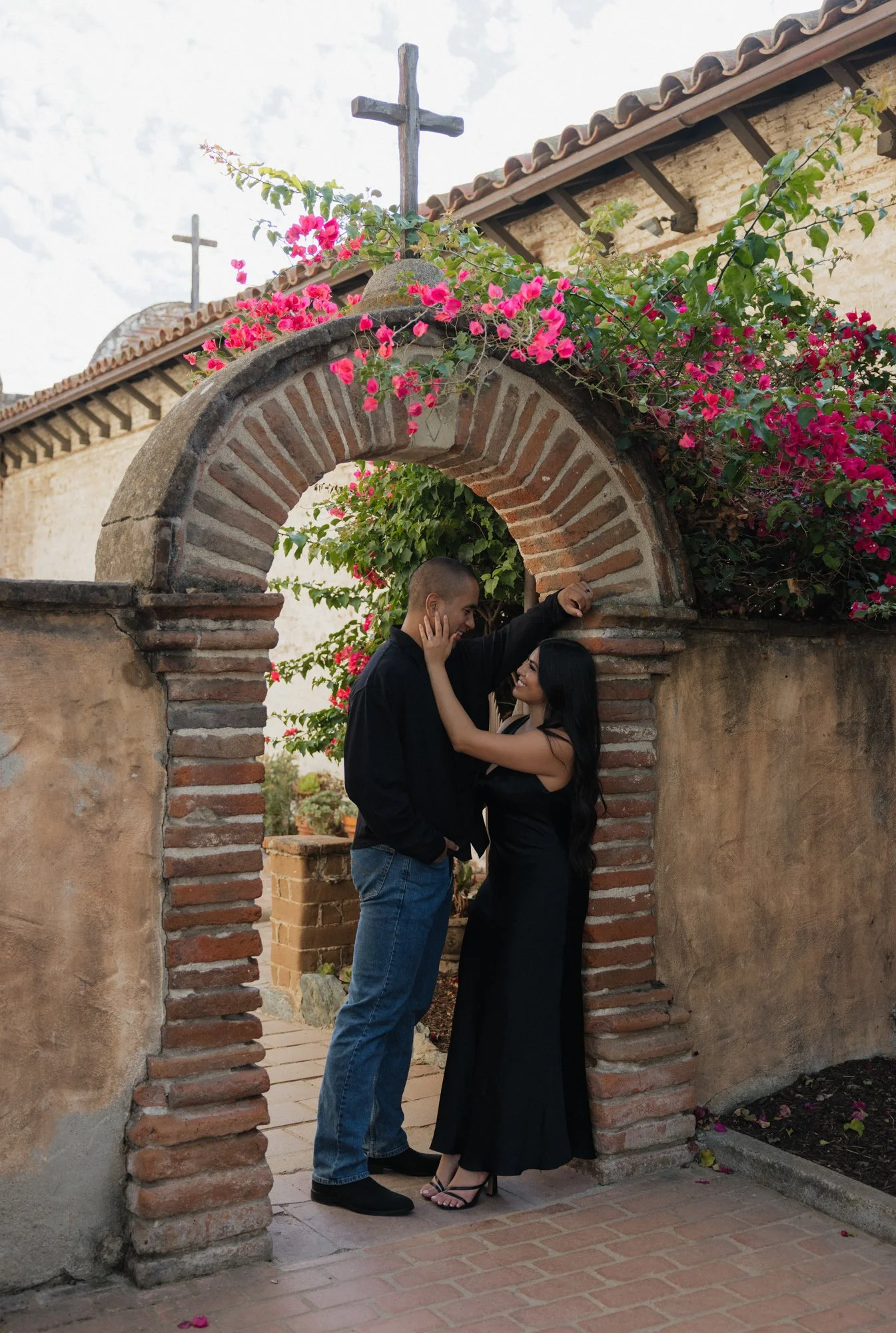 Engagement session at the San Juan Capistrano Mission