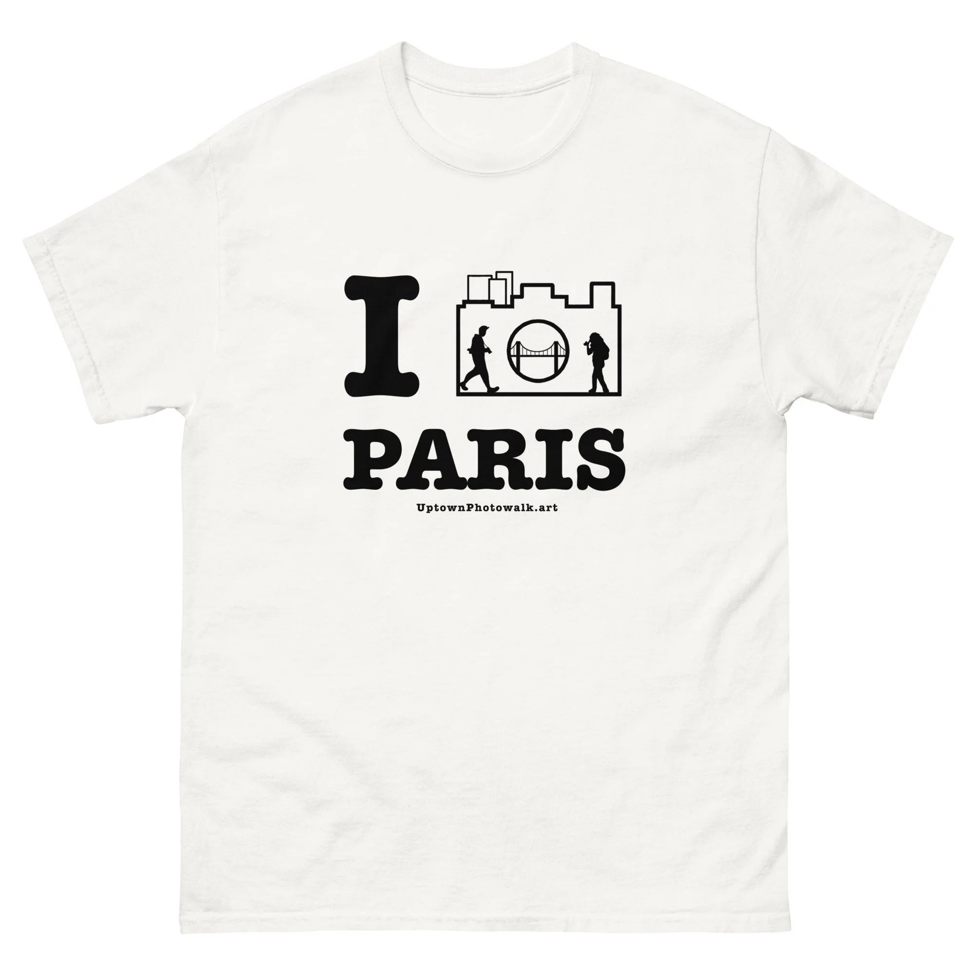 I Photowalk Paris Tee Black Letters