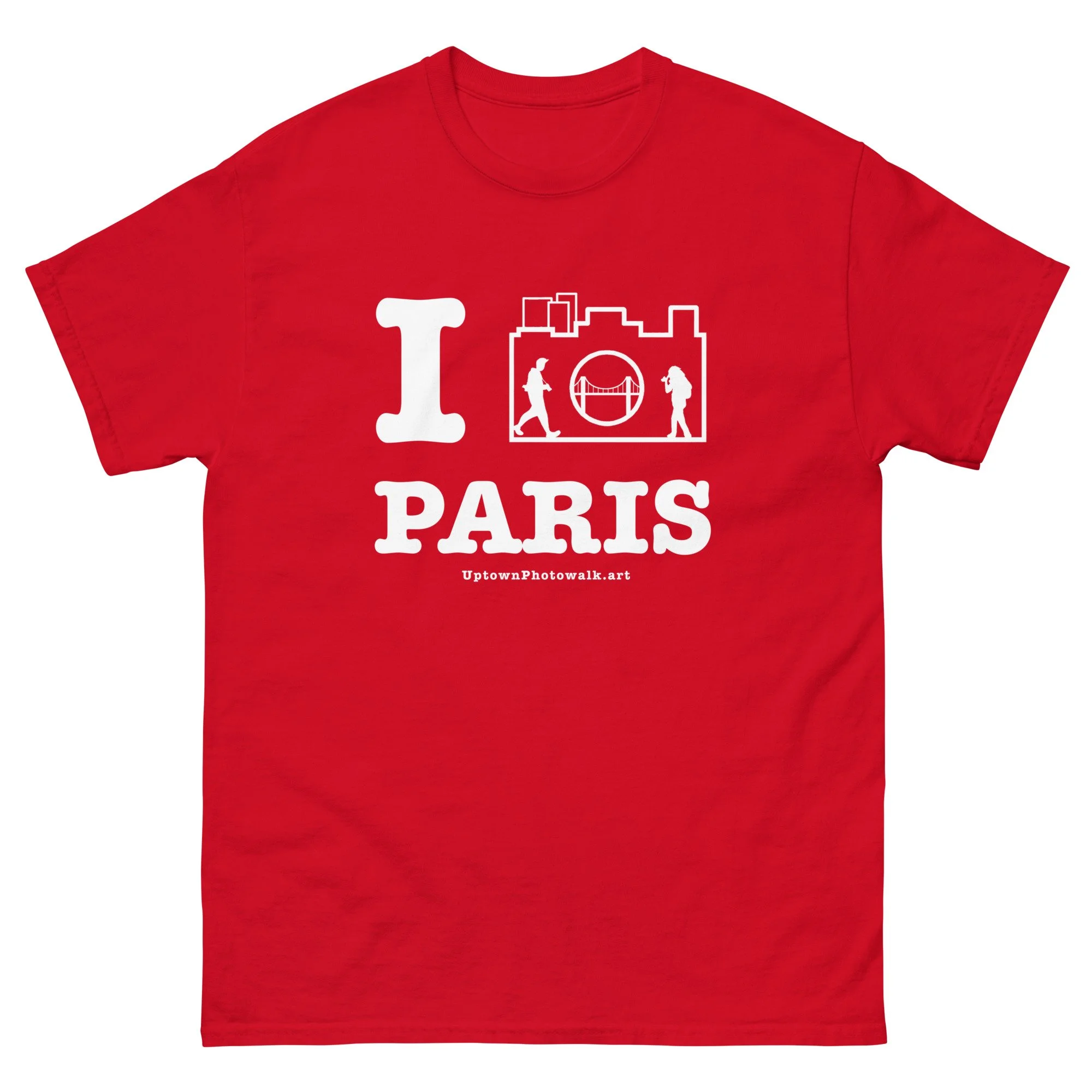I Photowalk Paris Tee White Letters