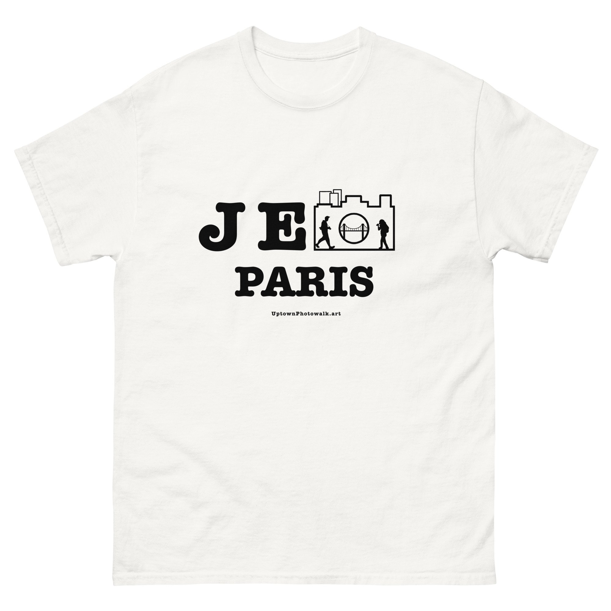 Je 📷 Paris Tee (Black Letters)