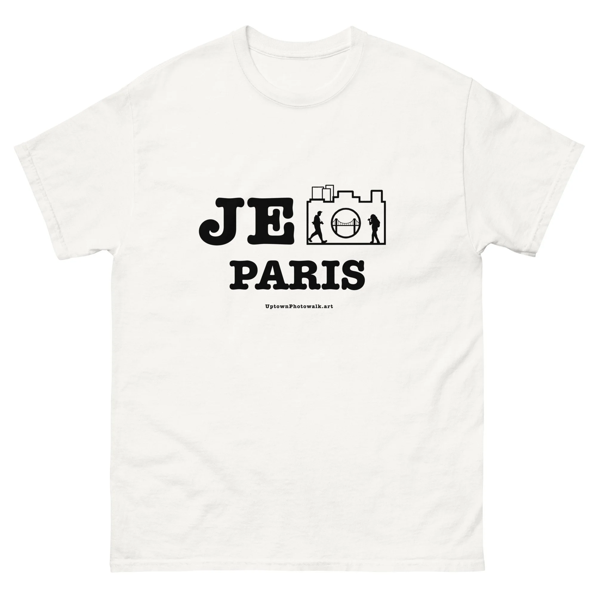 Je 📷 Paris Tee (Black Letters)