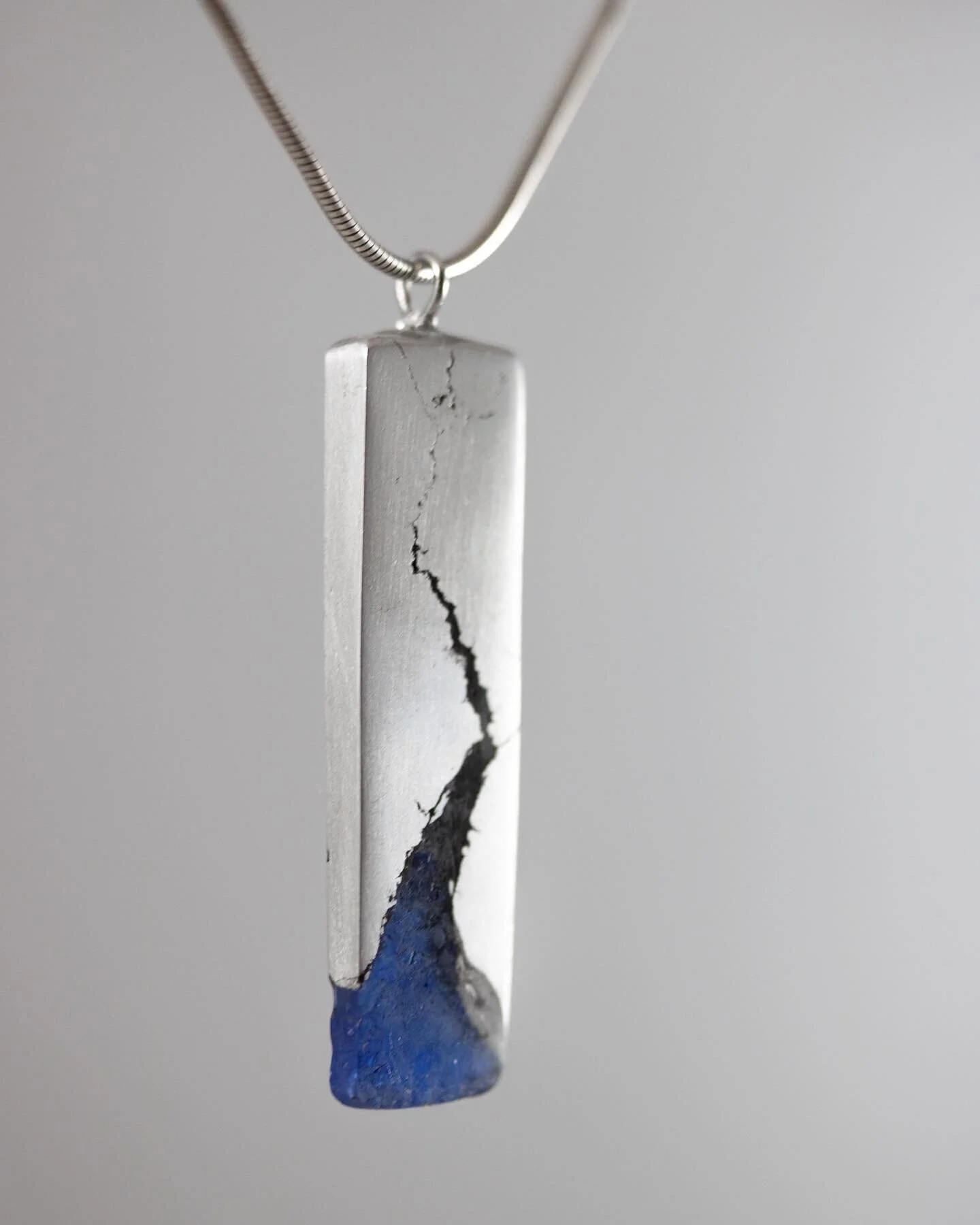 Fracture series:
aluminum and sea glass