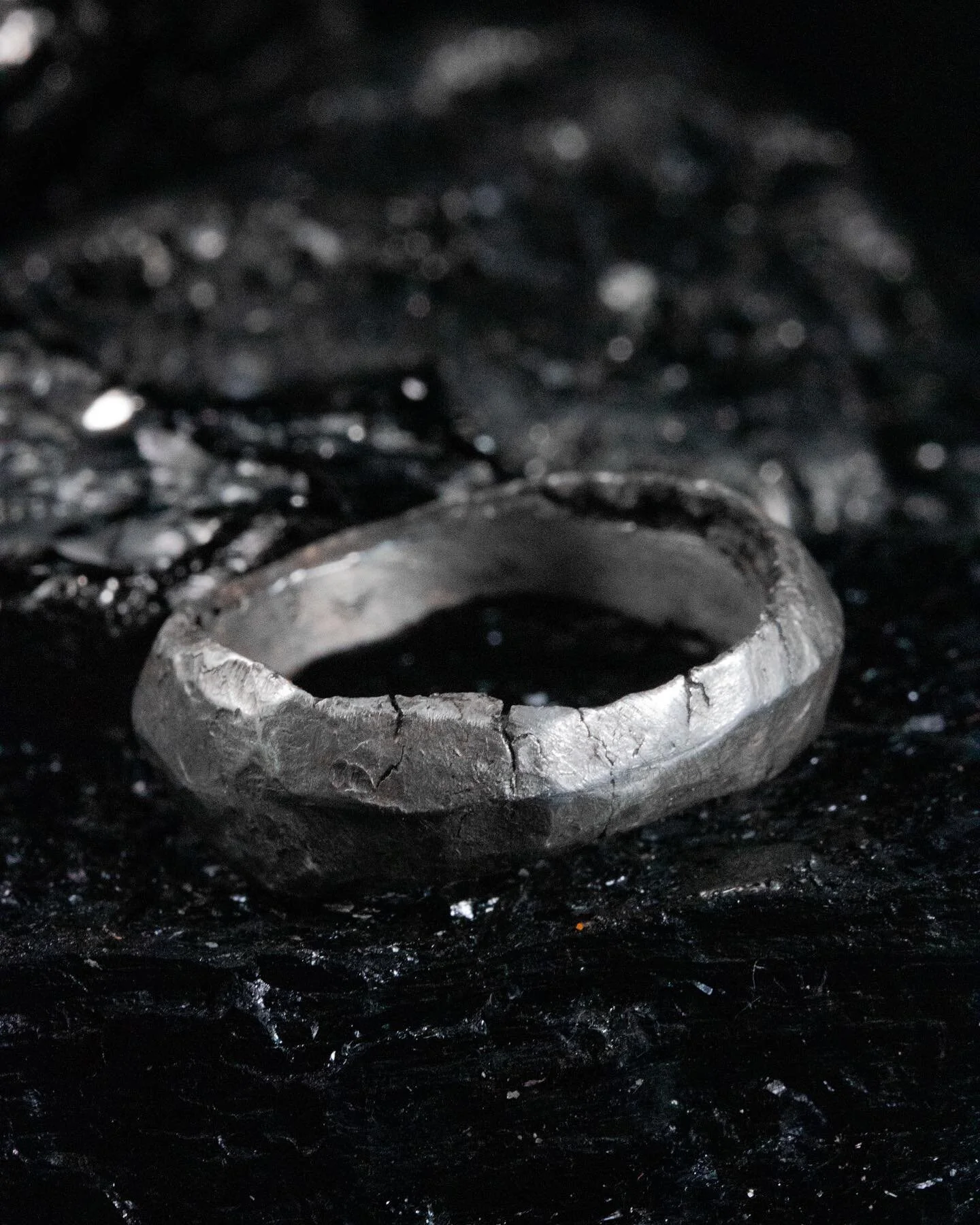 Fracture series:
sterling silver