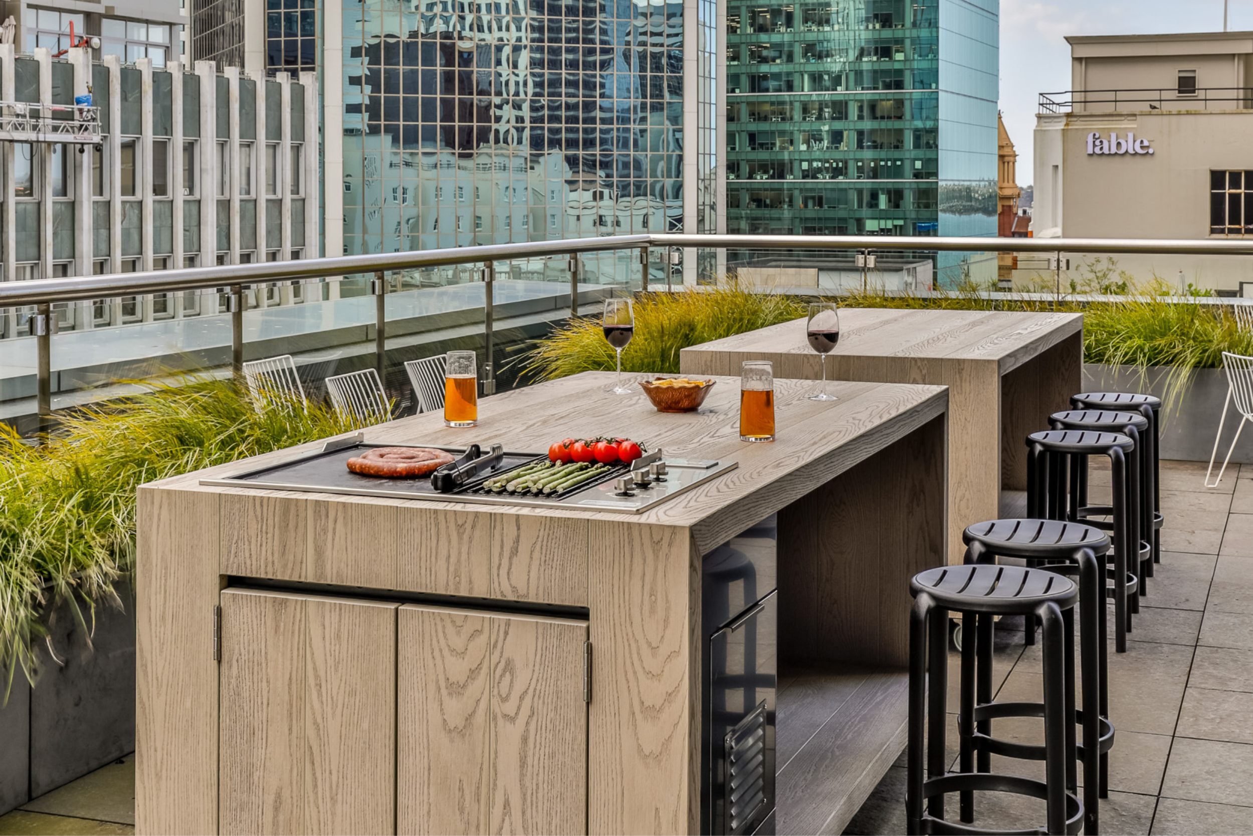 Beautiful view of Apartment With Outdoor Kitchen