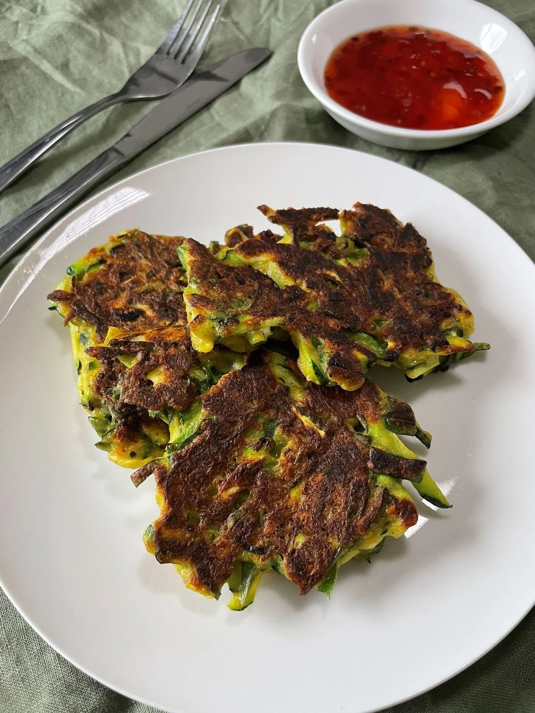 Chronically Ellen Eats Zucchini Fritters Blog Recipe