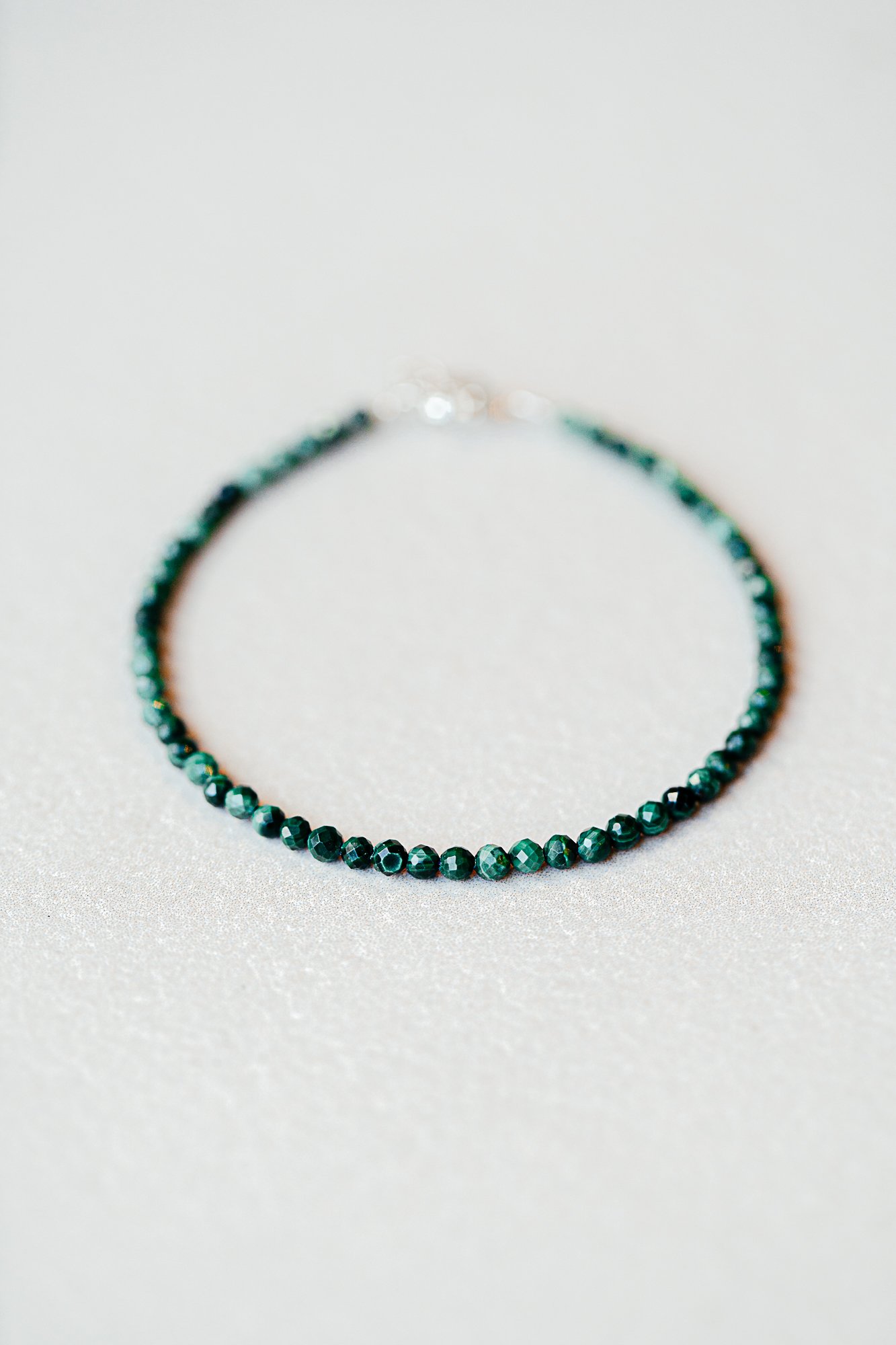 Bracelet fin Malachite | Guérison du Présent