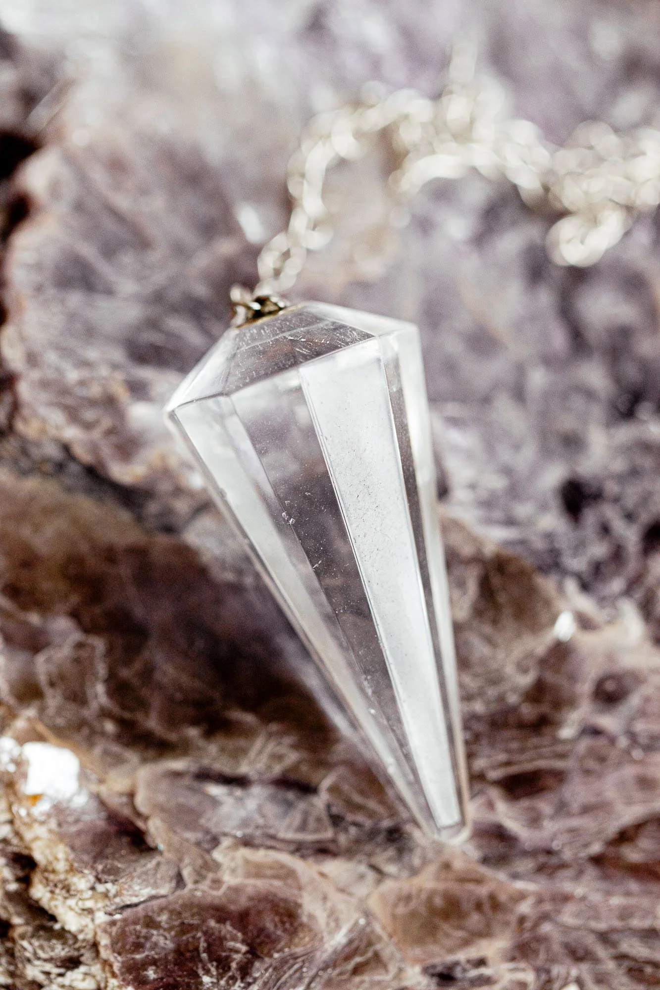 Pendule Cristal de Roche | Clarté & Amplification