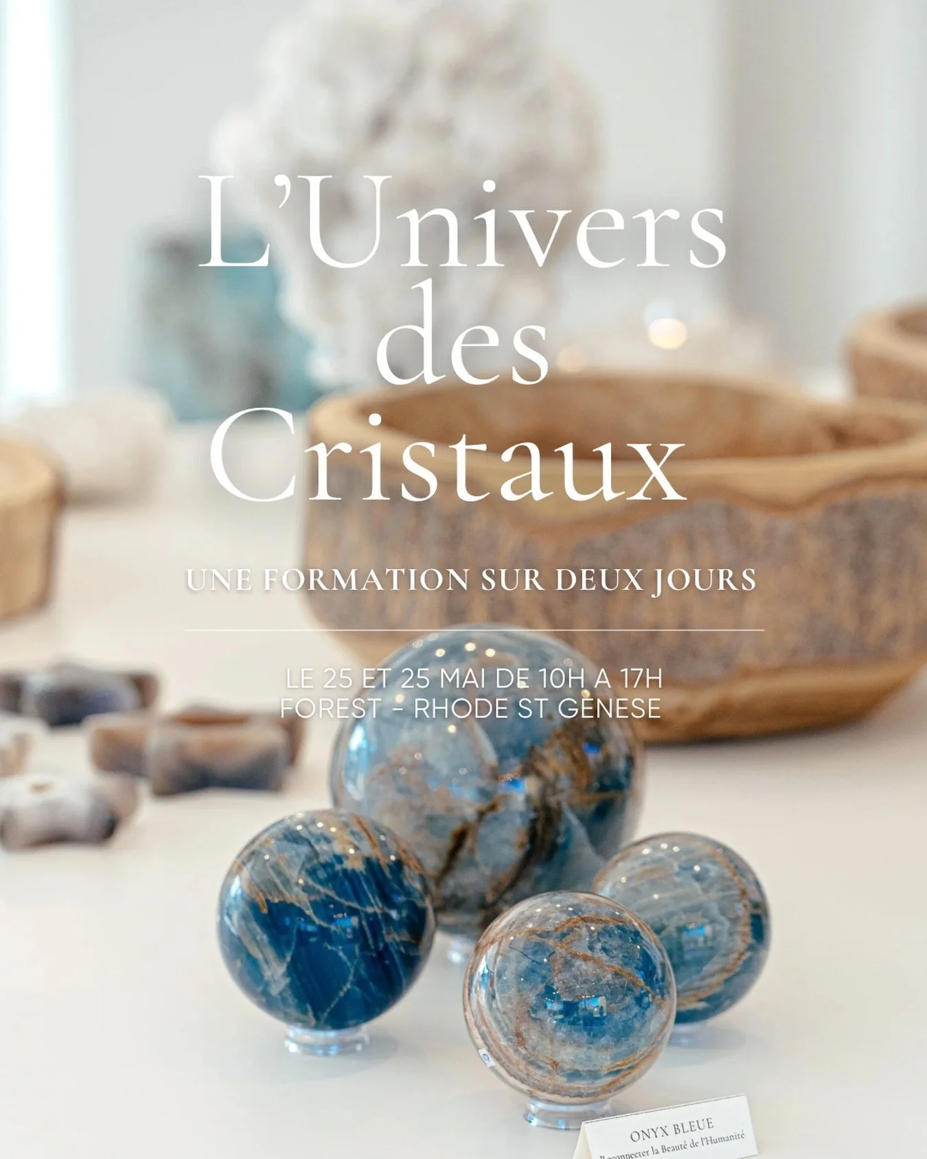 Cette formation en deux journ&eacute;es vous propose une d&eacute;couverte compl&egrave;te de l&rsquo;univers des cristaux, m&ecirc;lant approche scientifique, &eacute;nerg&eacute;tique et intuitive 💎

Vous y apprendrez la formation des cristaux, le