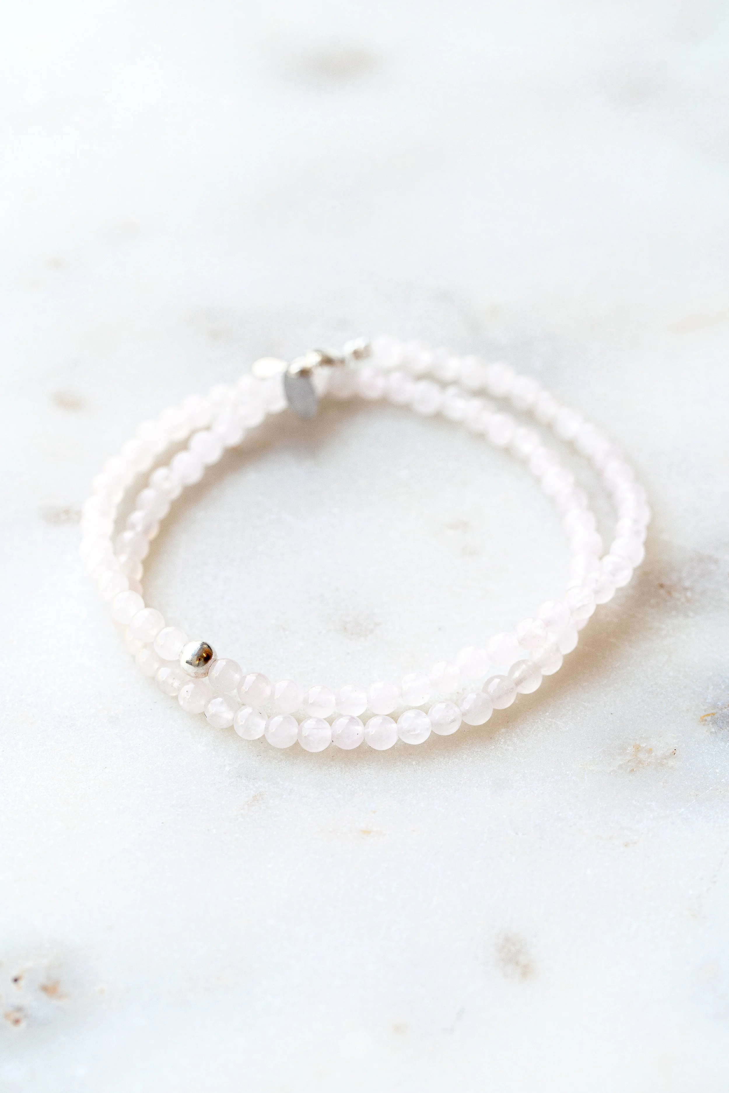 Choker Quartz Rose | Je me connecte à l'Amour pour Moi