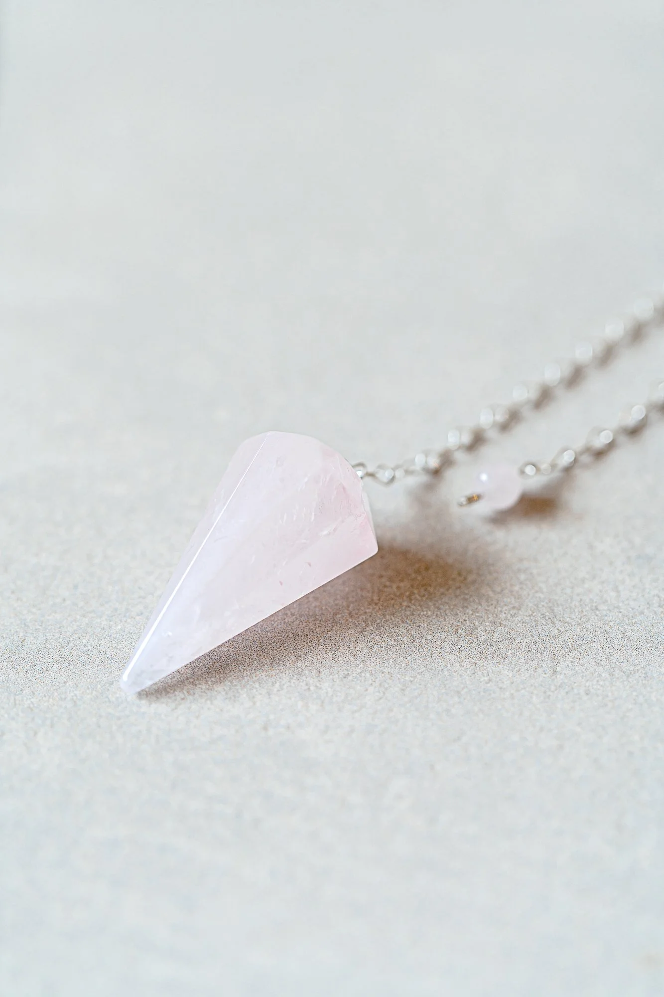Pendule Quartz Rose | Intuition du Coeur