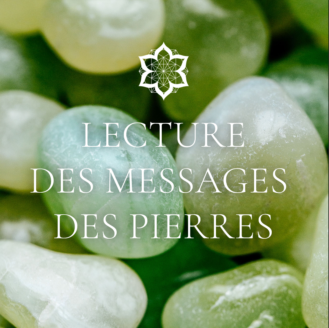 Lecture des messages des pierres en soirée