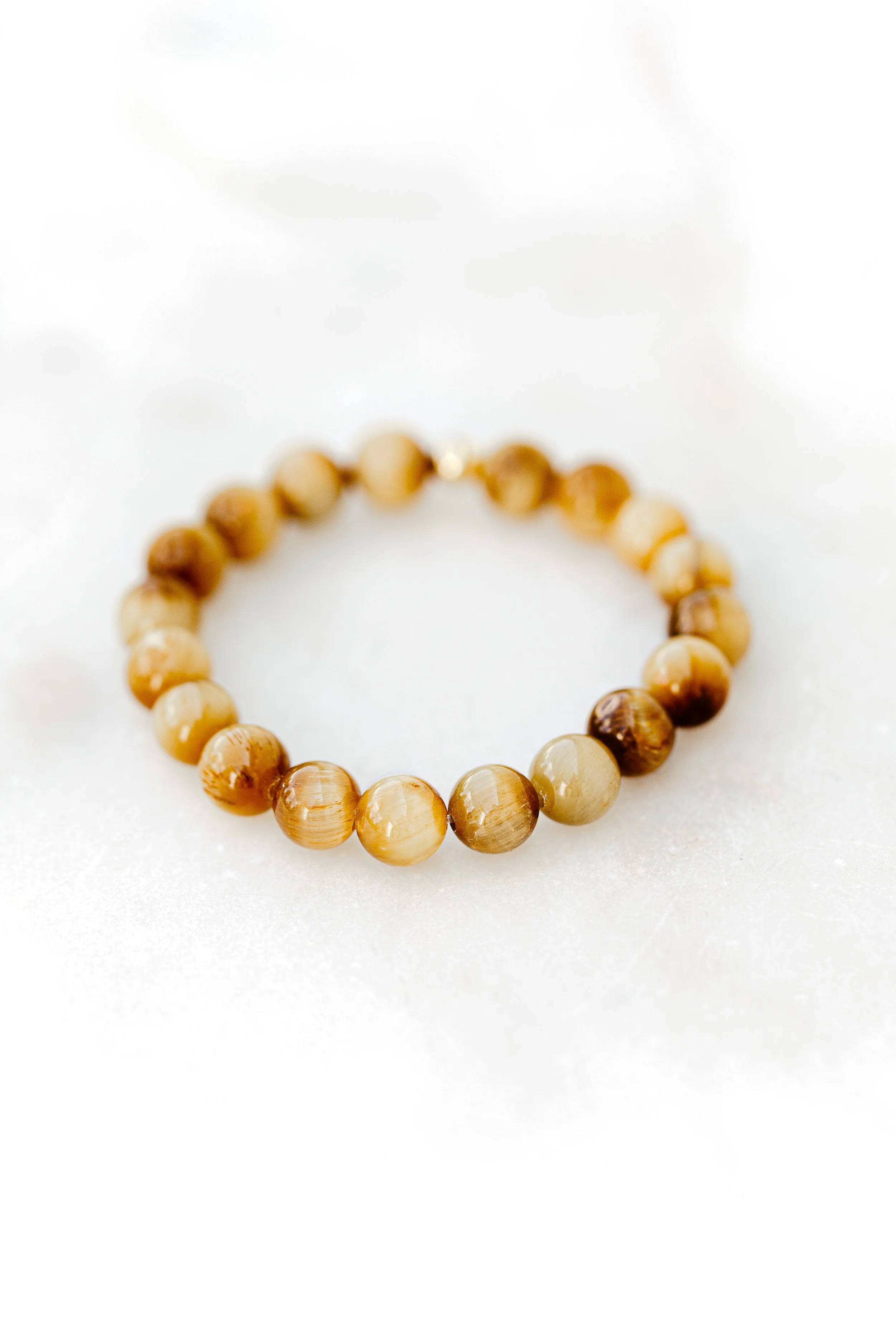 Bracelet Œil de Tigre Doré | Lumière & Protection