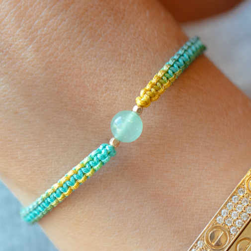 Macramé Tutti Frutti & Aventurine Verte | Faire de sa Vie une Grande Aventure