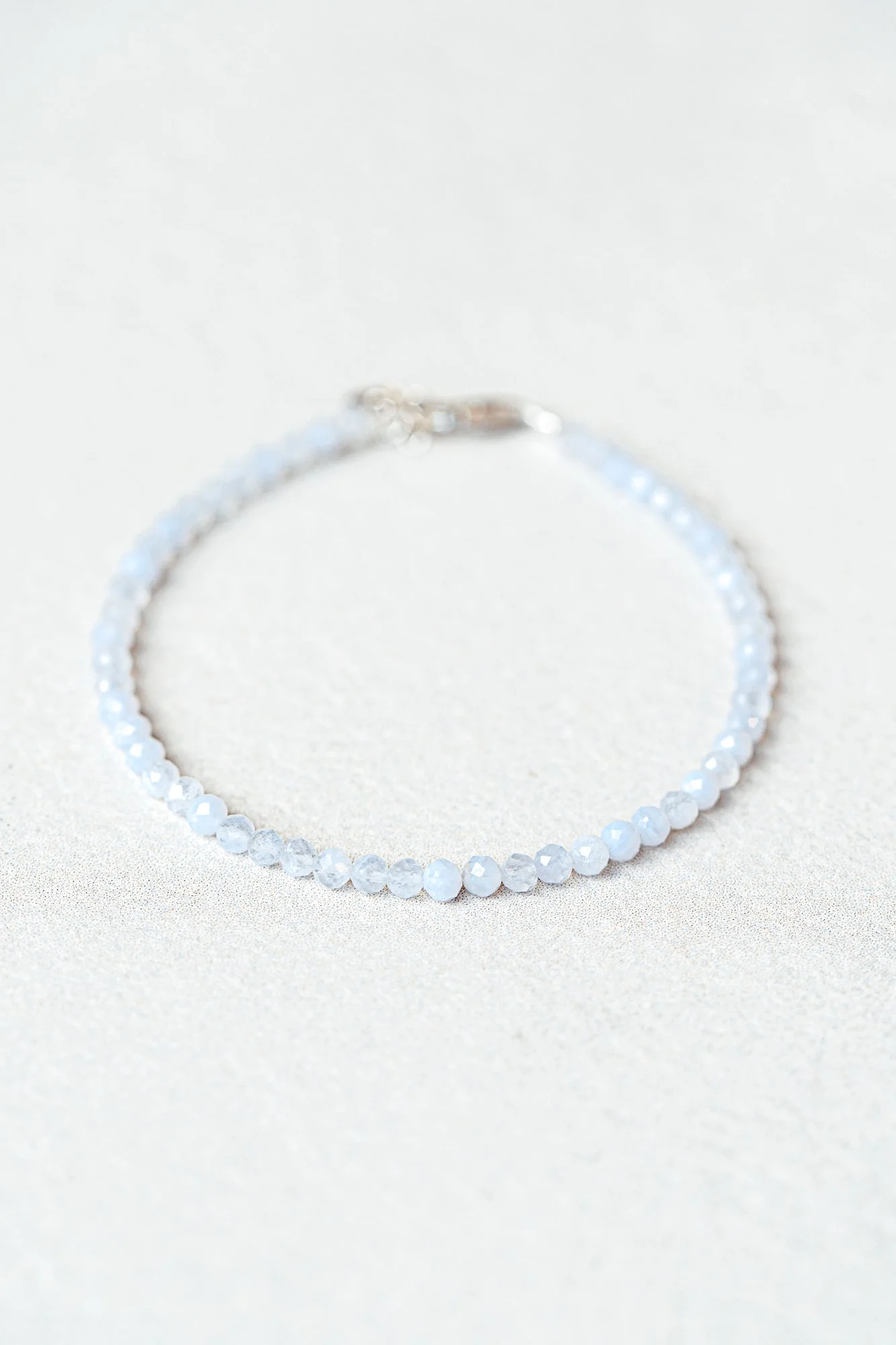Bracelet fin Calcédoine Bleue | Calme & Repos