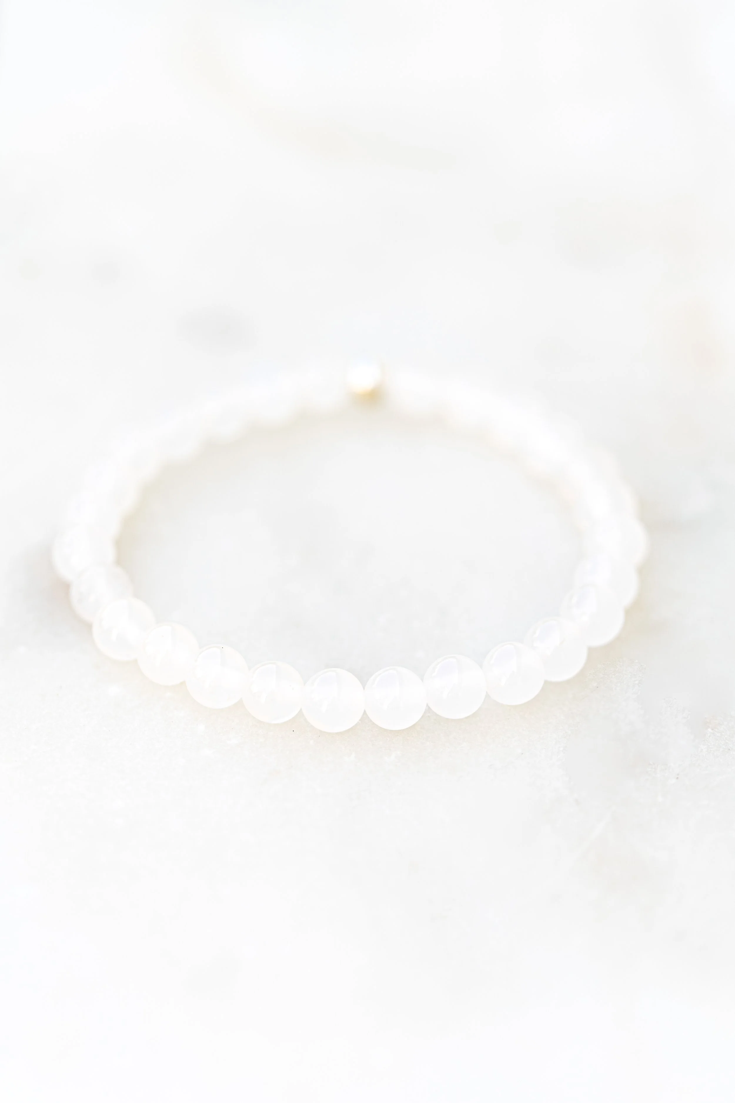 Bracelet en Agate Blanche | Magie & Féerie