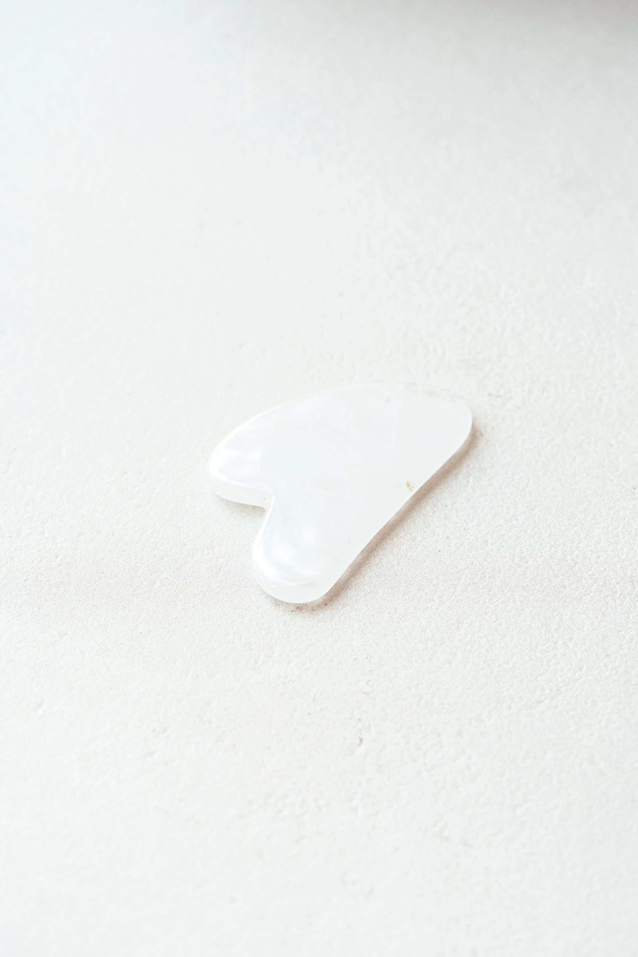 Gua Sha de Massage Cristal de Roche | Clarté & Energie