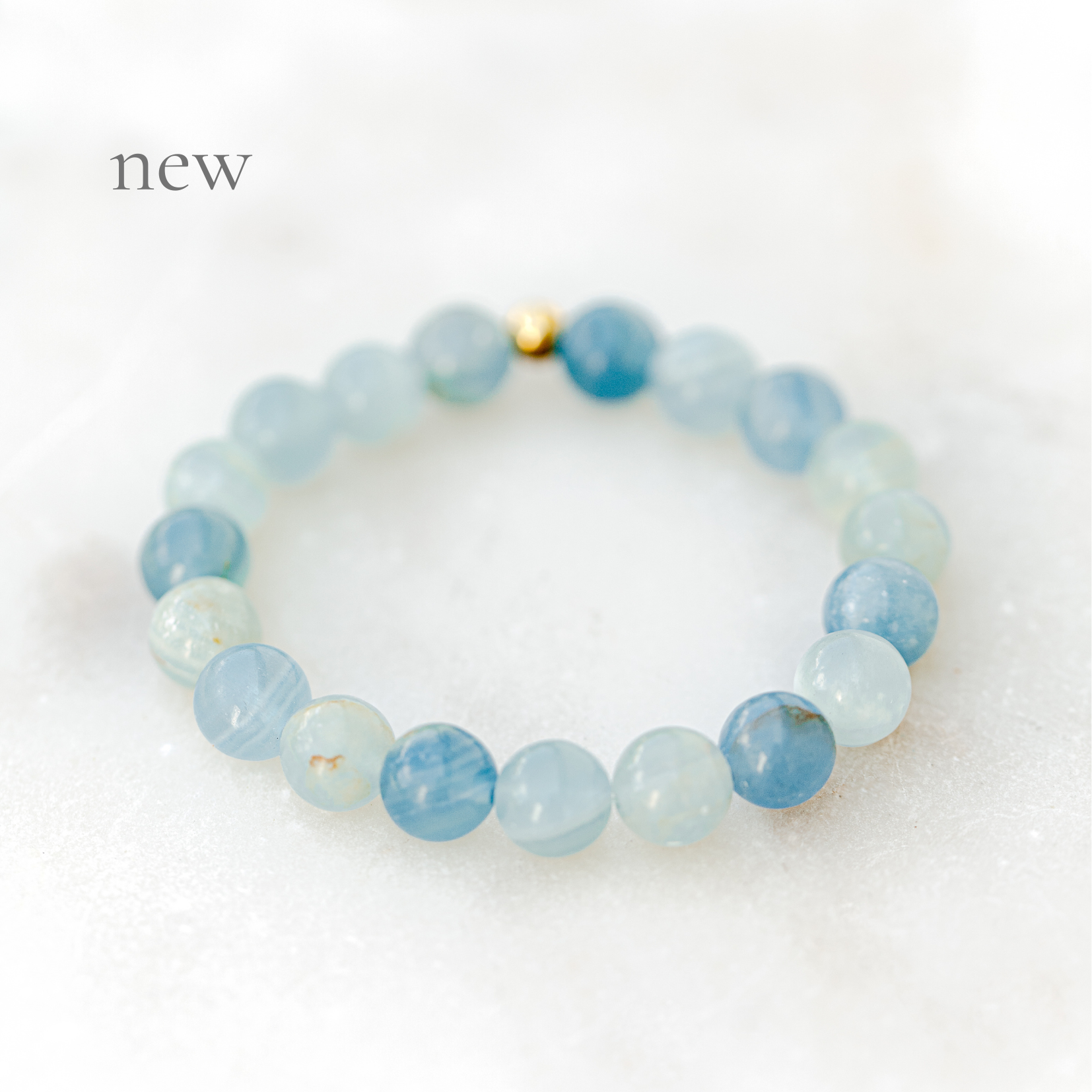 Bracelet Calcite Bleue | Construction de l’Identité