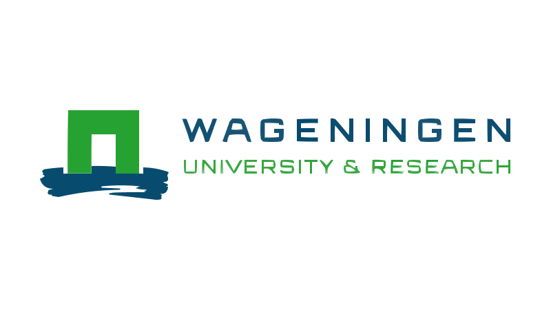 Logo van Wageningen University & Research met een groene letter 'H' en blauwe en groene tekst.