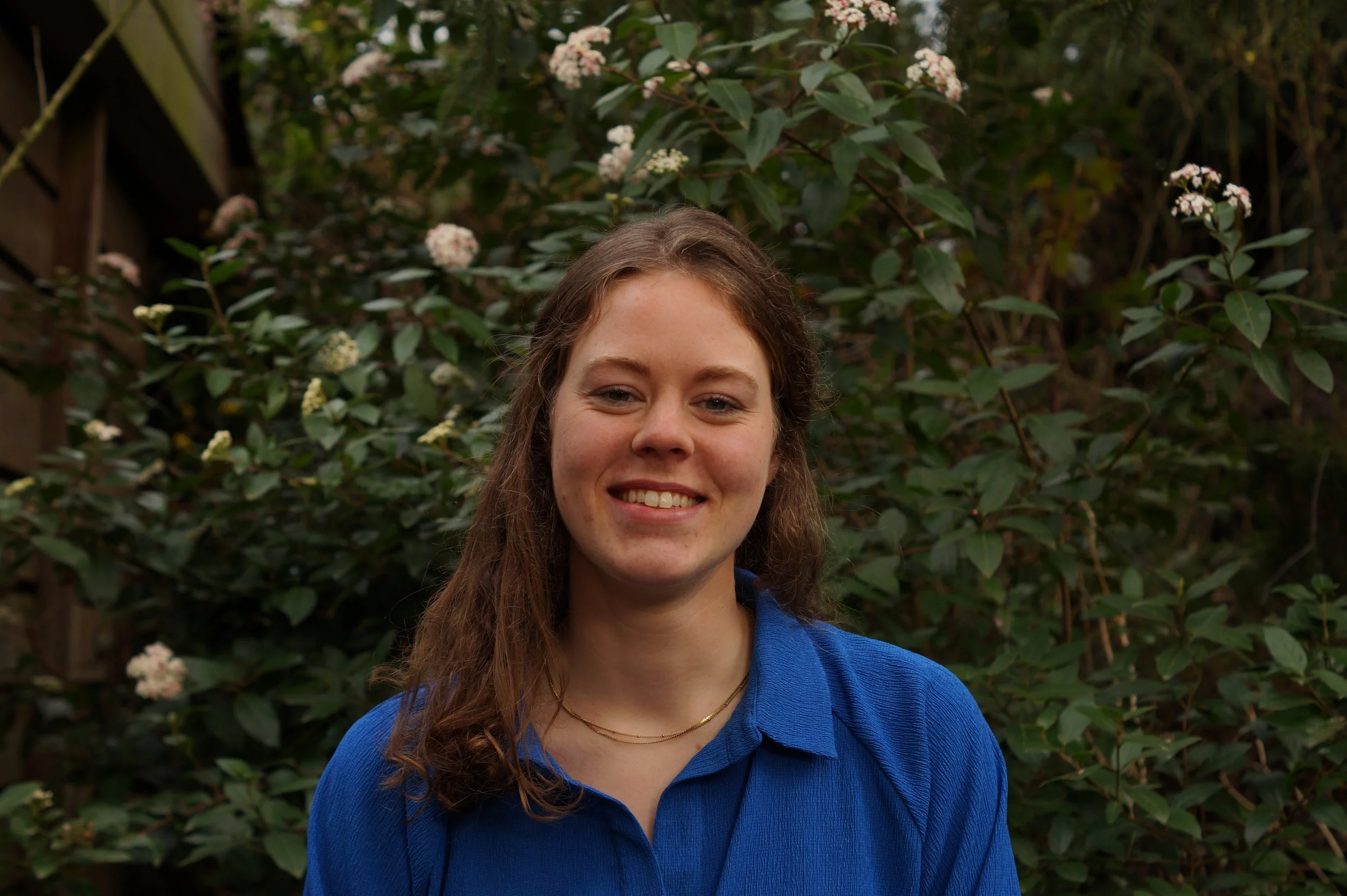 Een smal rivier of sloot die door een weelderige groene natuur meanders. Omgeven door hoge gras en bomen onder een bewolkte hemel.