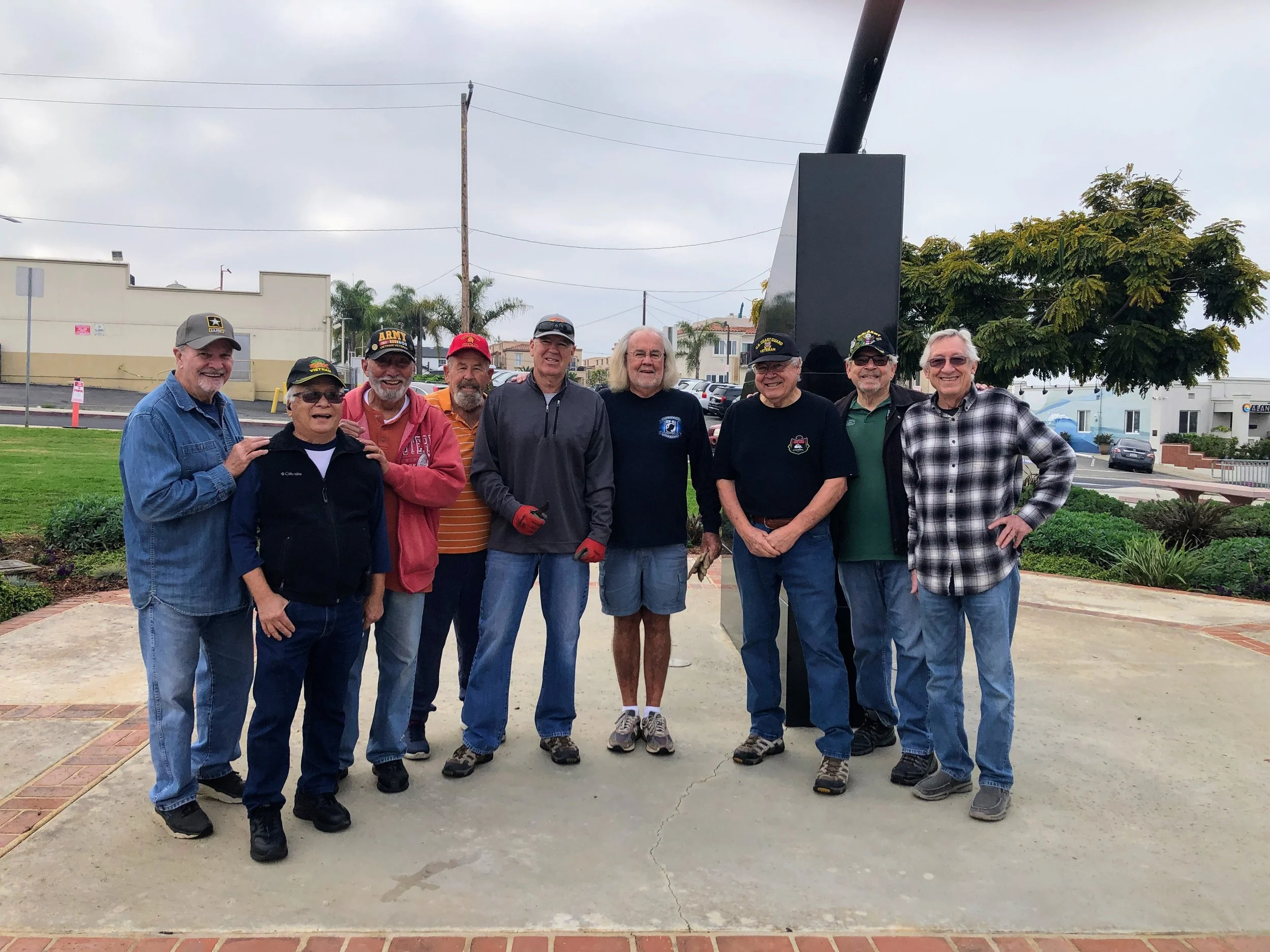 Bob with fellow Vets.JPG