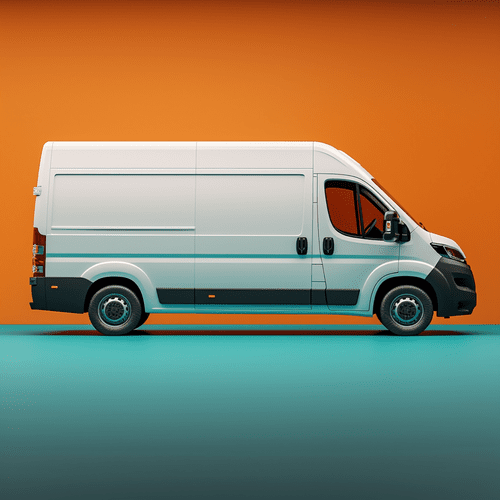 A white van ready for a vehicle wrap