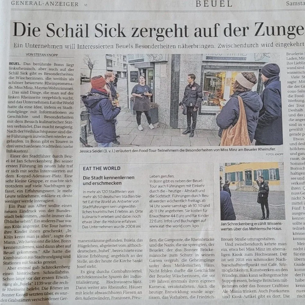 Ein Artikel im Generalanzeiger &uuml;ber die kulinarischen Beueler Touren :-)