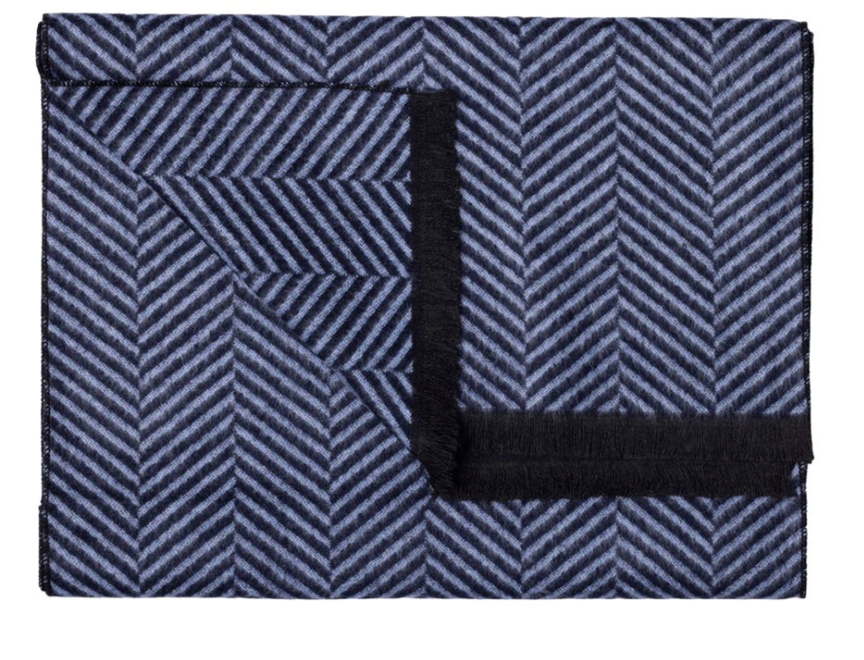 HIS - Blue Herringbone Scarf.png