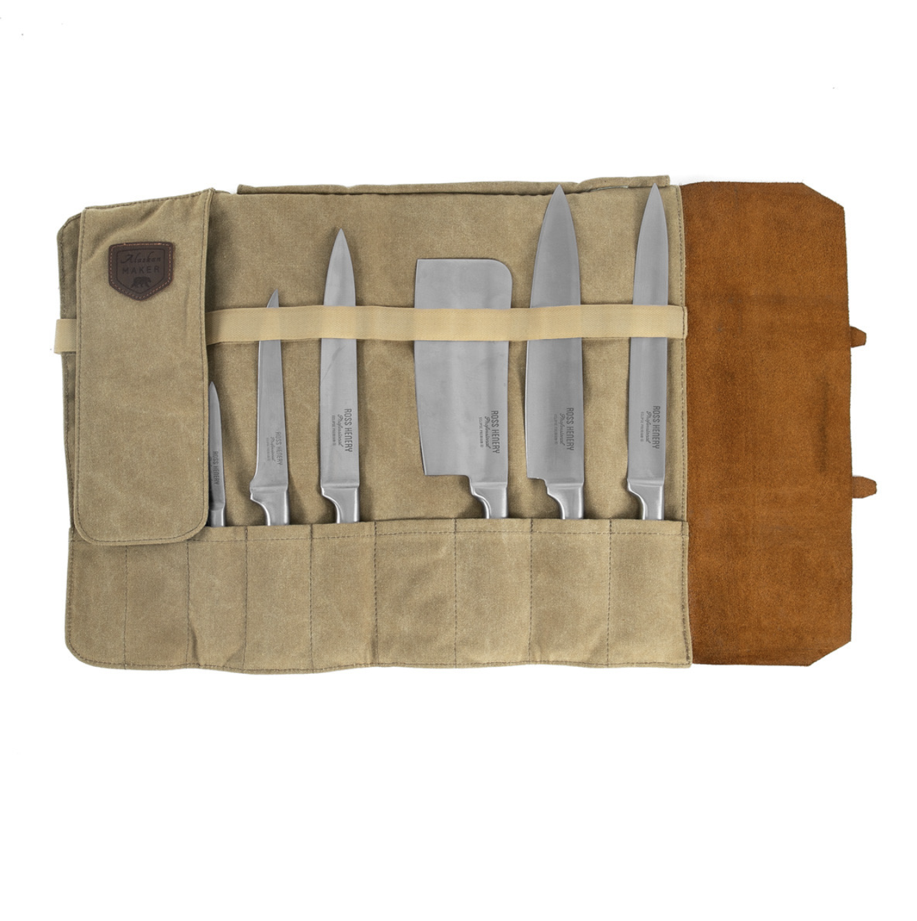 Waxed Canvas Knife Roll