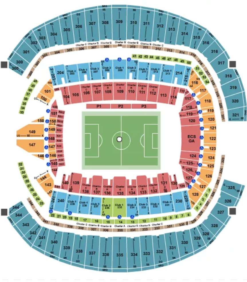 Lumen Field seating map