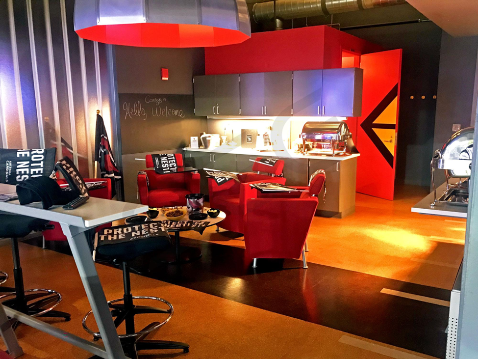 Hall of Fame Suite interior — State Farm Stadium