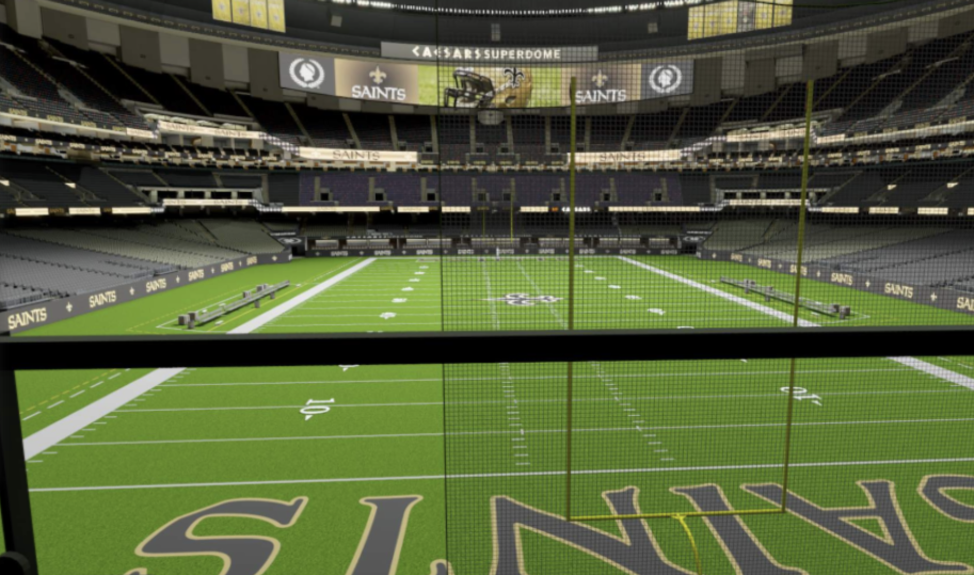 Loge 200/300 Level Endzone — Caesars Superdome