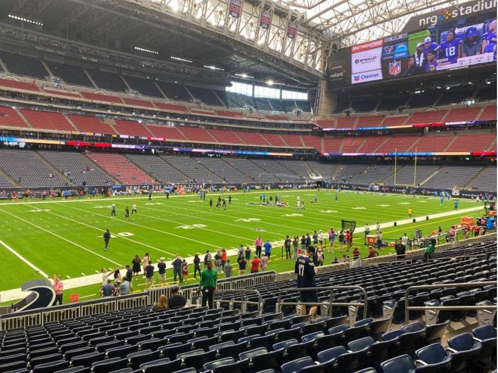 100 Level Sidelines — NRG Stadium
