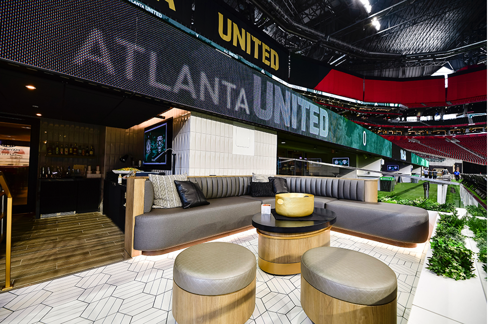 Maybach and Delta Sky360 On-Field Terraces — Mercedes-Benz Stadium
